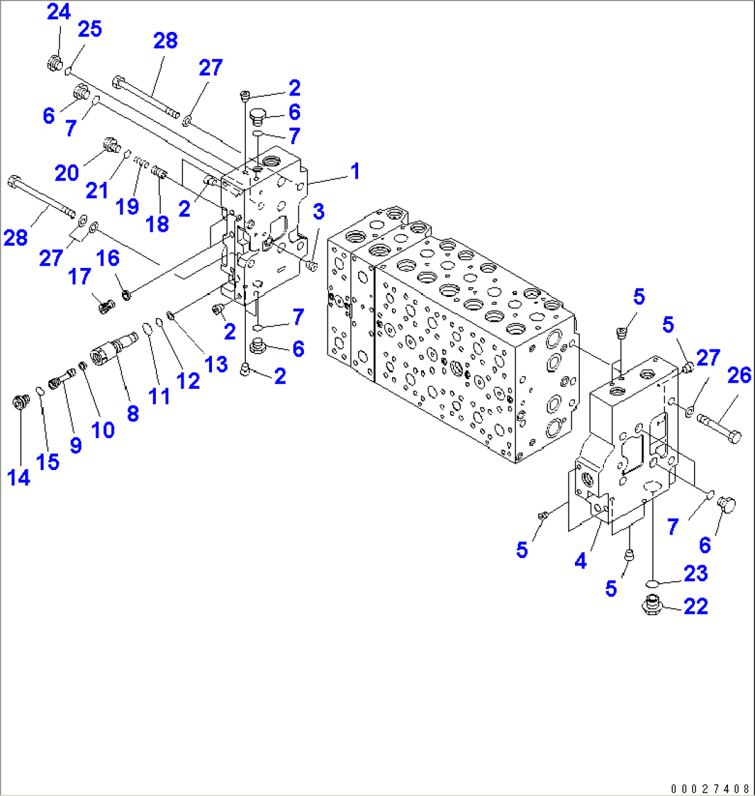 MAIN VALVE (2-ACTUATOR) (5/16)(#2001-)