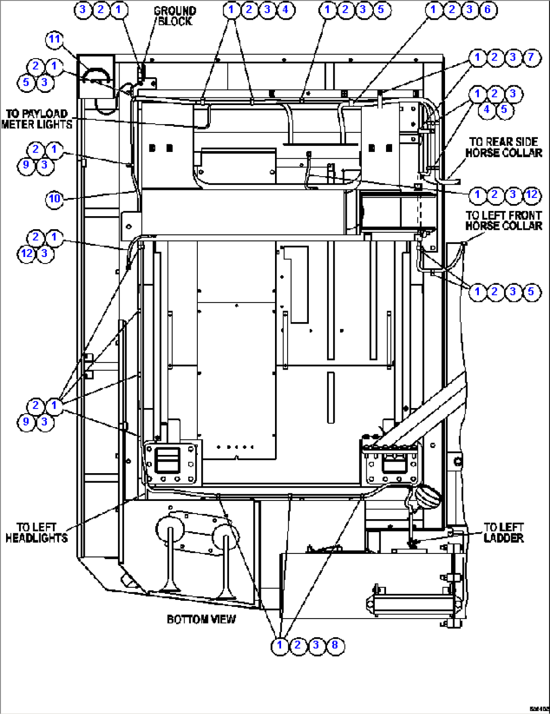 DECK HARNESS INSTALLATION - L.H. DECK