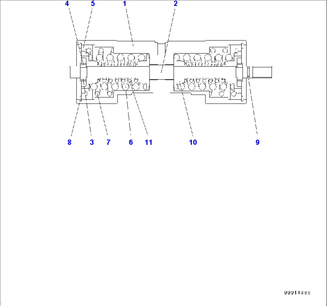 Hydrostatic Transmission (HST) Pump and Motor, HST Pump, Piston (#80001-)