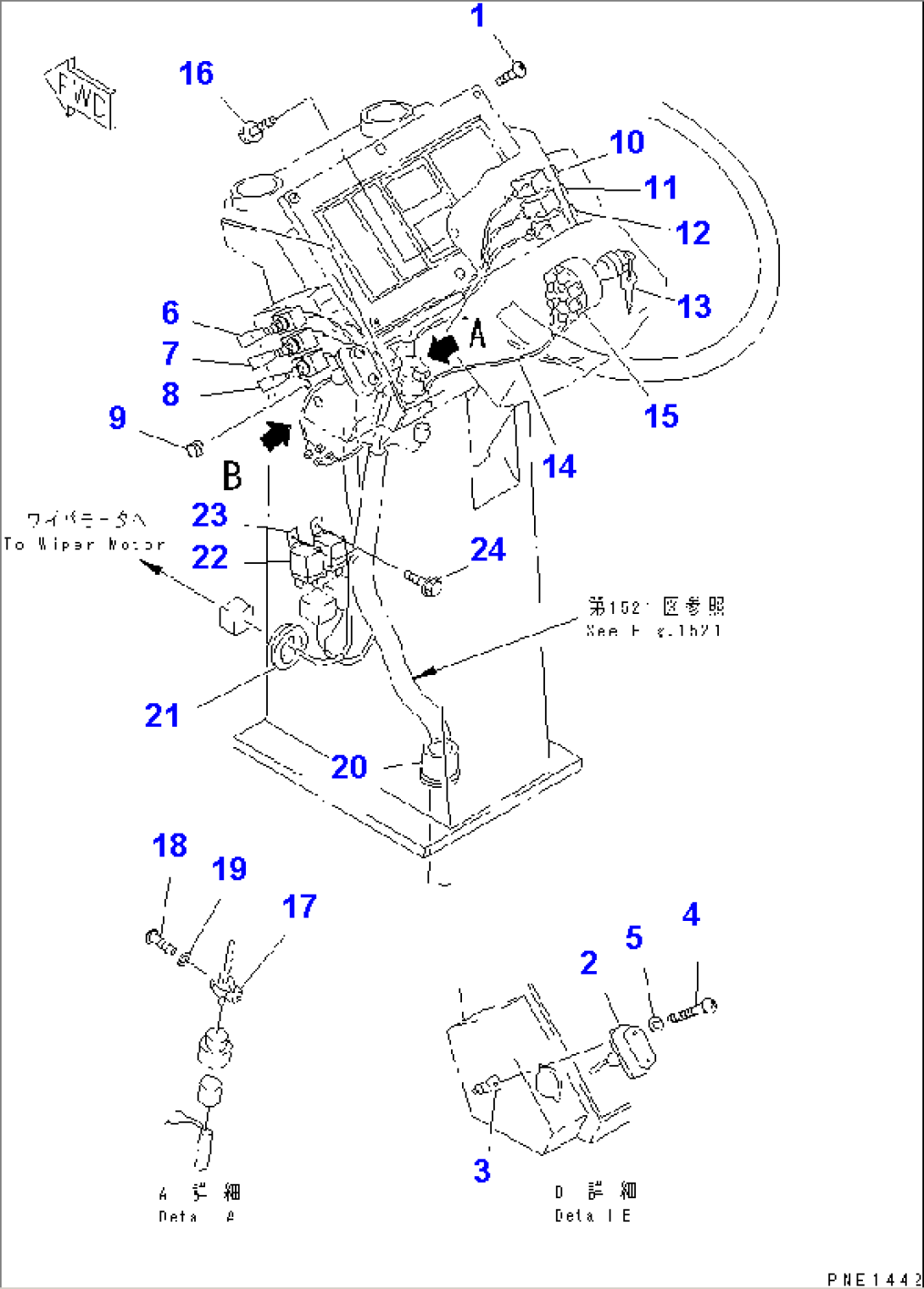 INSTRUMENT PANEL (FOR SIDE WORK LAMP) (WITH ROPS)