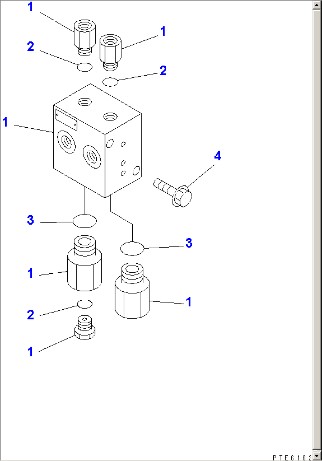 HYDRAULIC MAIN VALVE (WINCH CONTROL VALVE) (FOR WINCH BRAKE) (WITH HIGH SPEED WINCH)(#15301-)