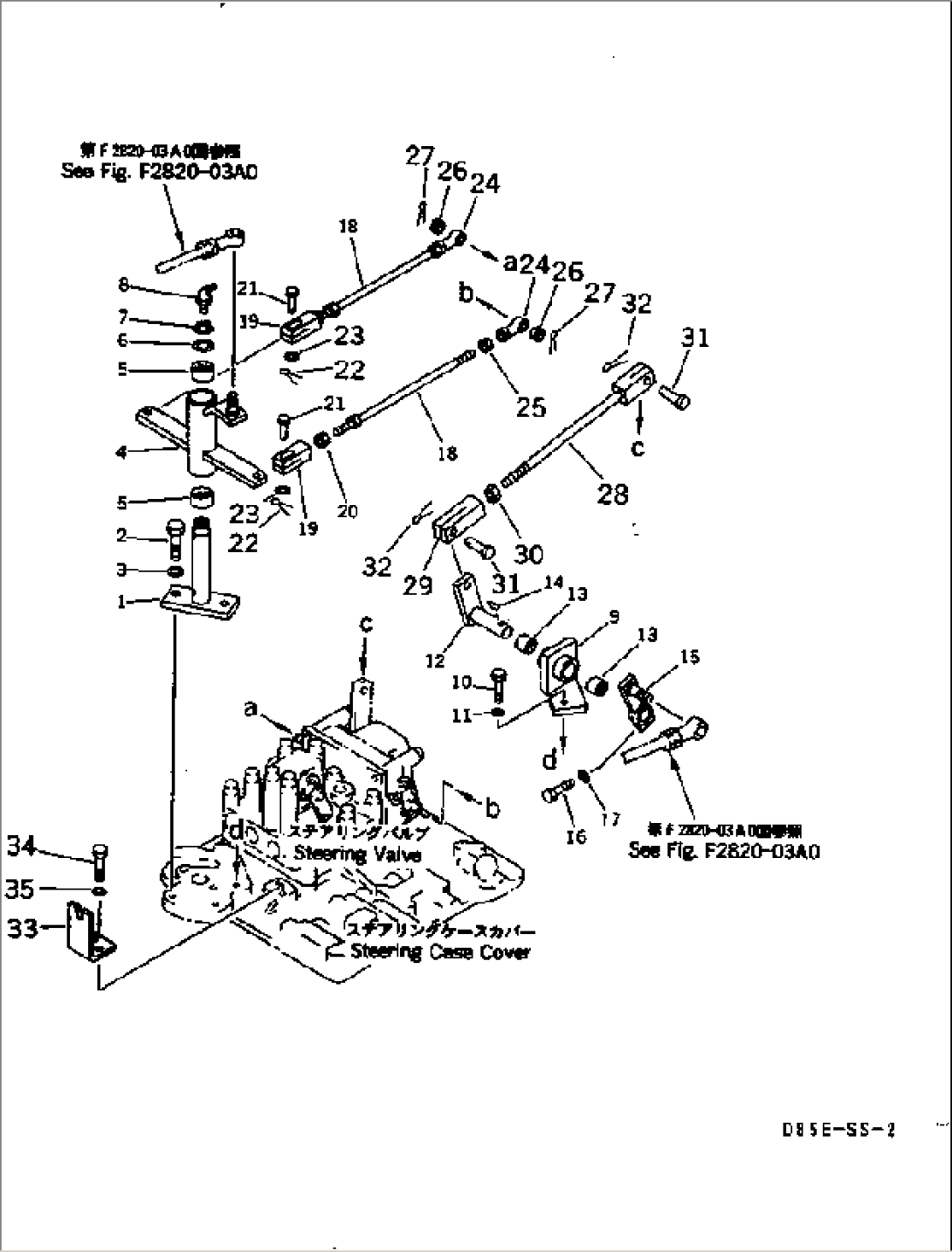 STEERING VALVE CONTROL LINKAGE(#3001-)