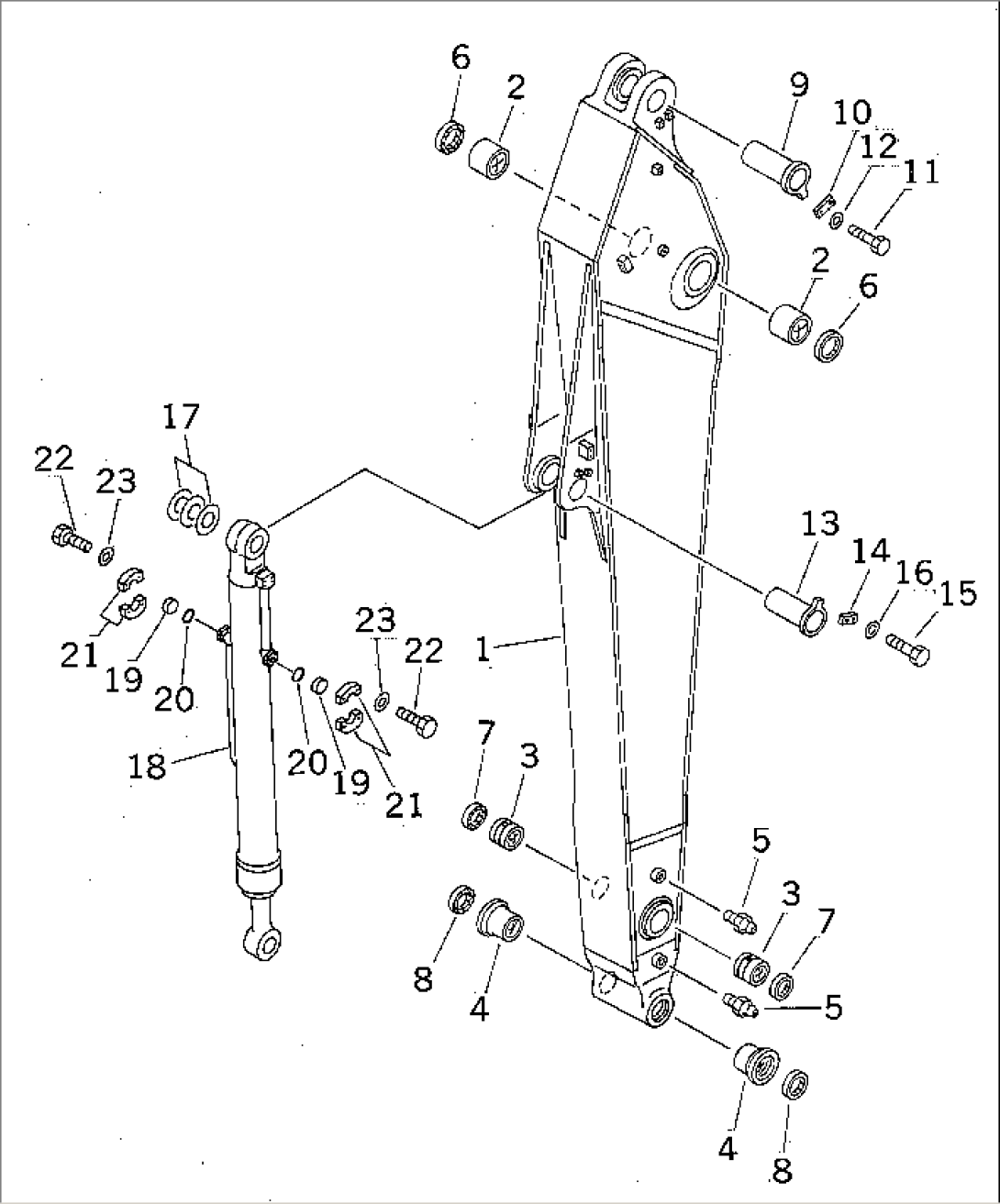 ARM (4.0M) (ARM AND BUCKET CYLINDER) (FOR COMPONENT)