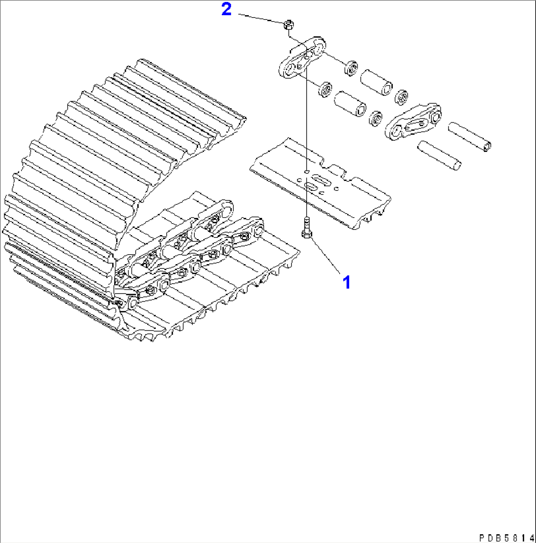 SHOE BOLT AND NUT SERVICE KIT