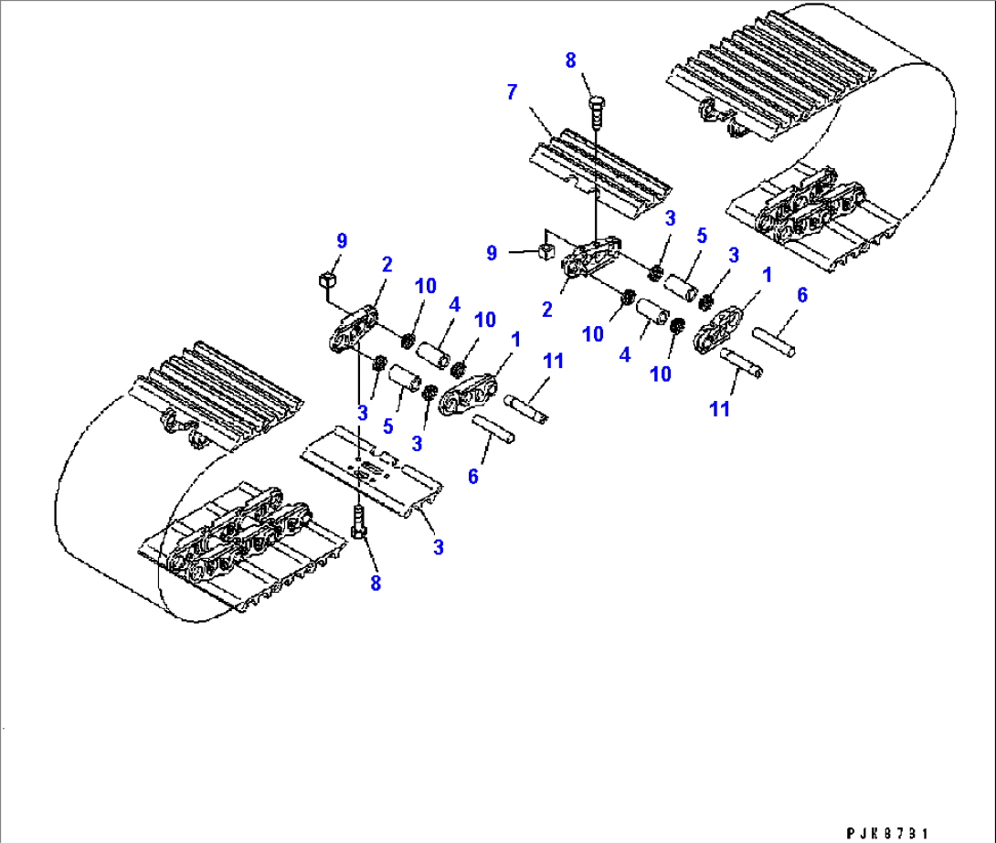Track Shoe Assembly 700TH (PC200LC-8M0)