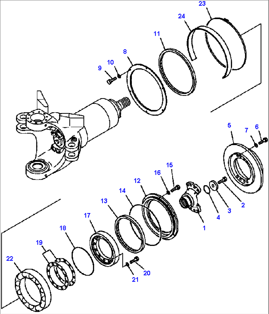 J3140-03A0 HITCH FRAME REAR COUPLING