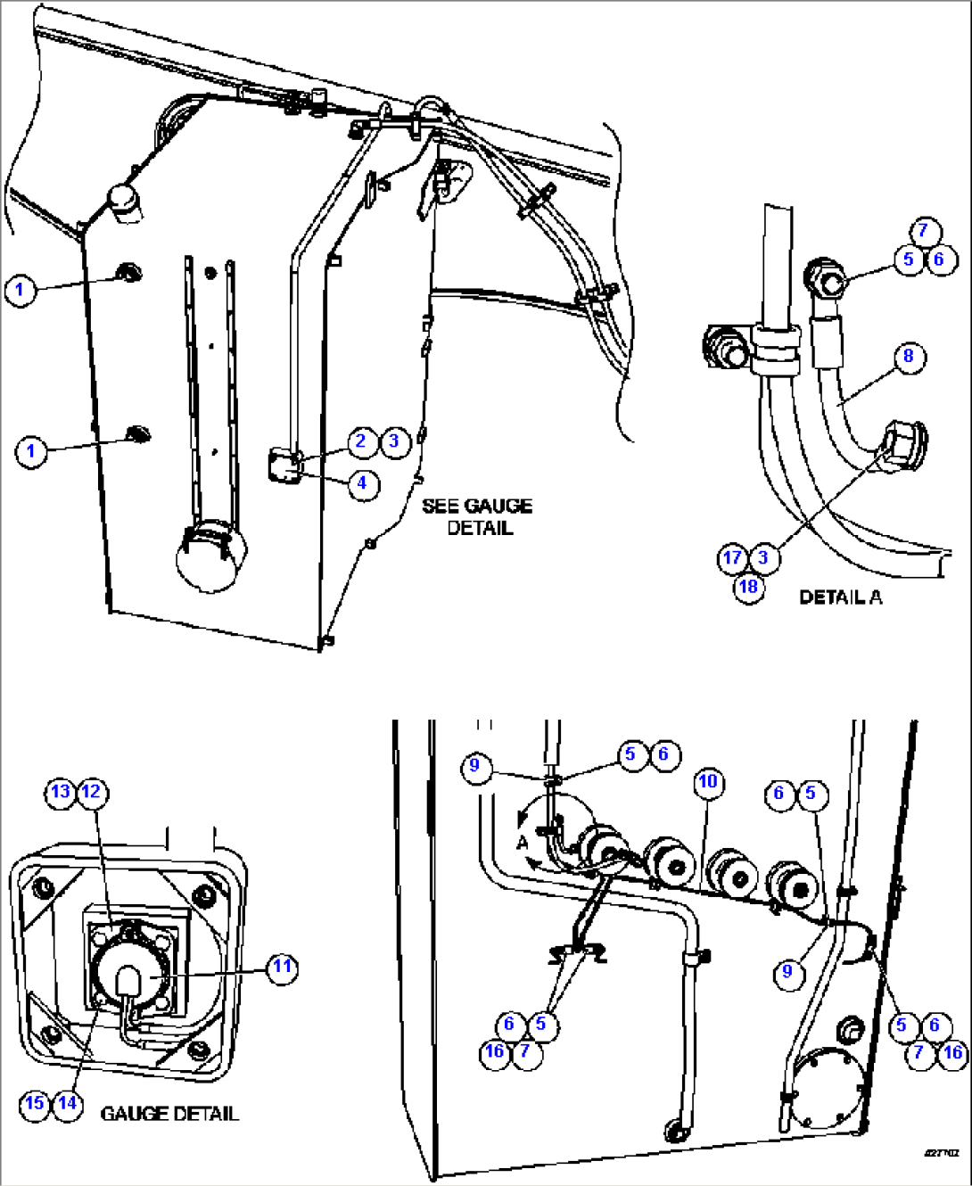 FUEL TANK GAUGE AND WIRING