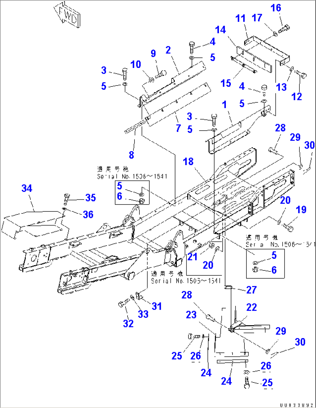 ZURI. CONVEYOR (INNER PARTS)(3M LENGTH)(500MM WIDTH)(HYDRAULIC CYLINDER TYPE)(5/9)(#1506-)