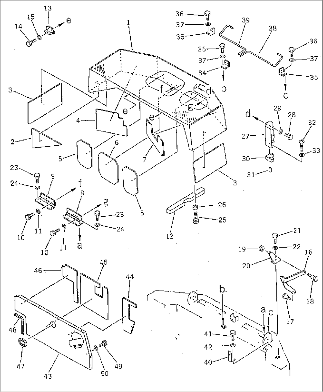 MACHINERY COMPARTMENT (2/3) (NOISE SUPPRESSION SPEC.)(#1601-1861)