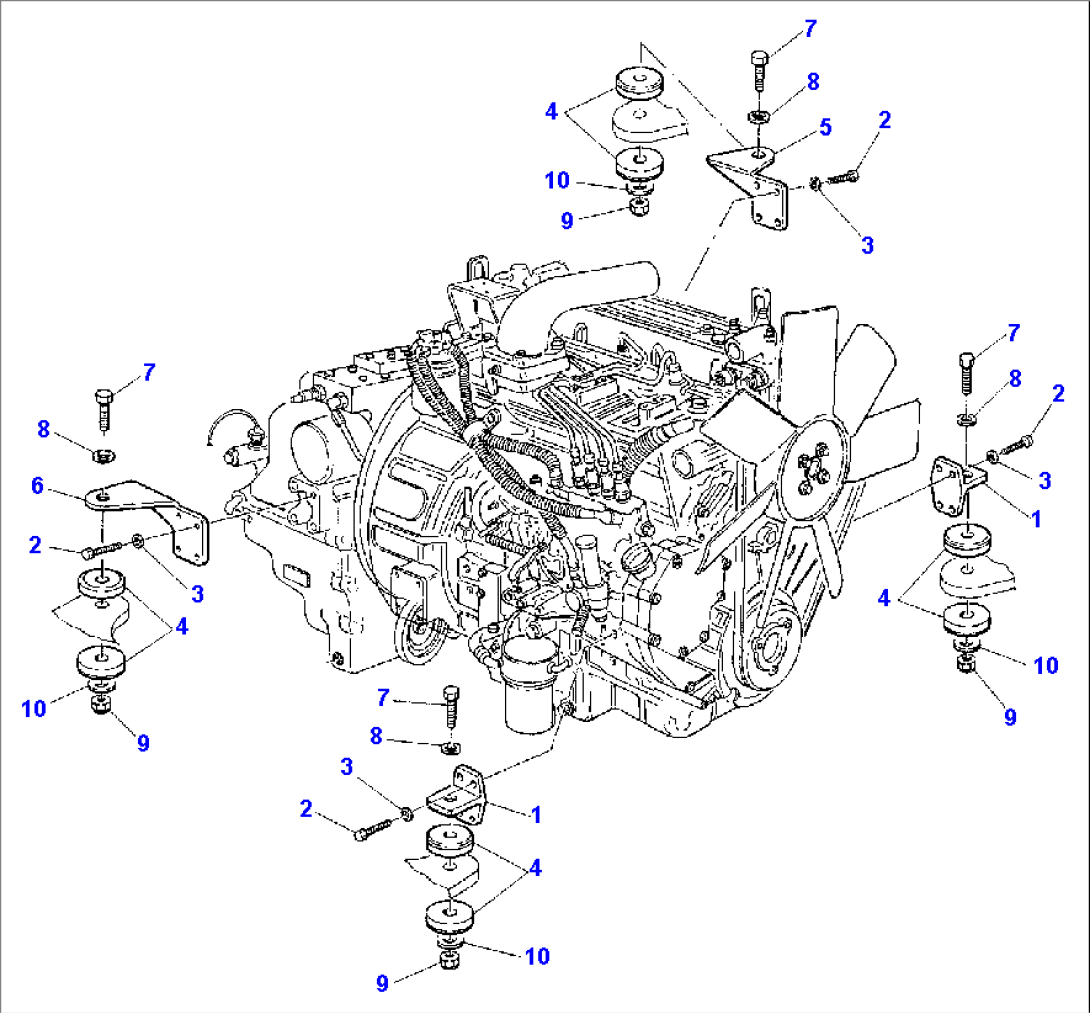 ENGINE MOUNTING PARTS