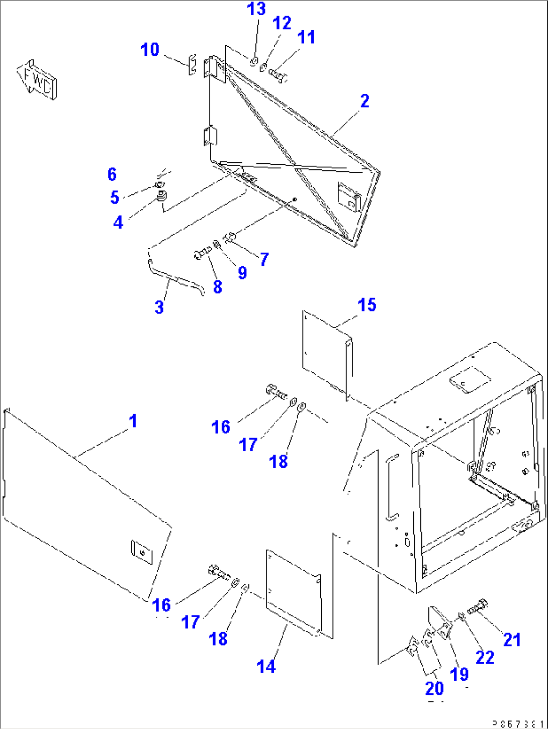 ENGINE SIDE PANEL(#1701-)
