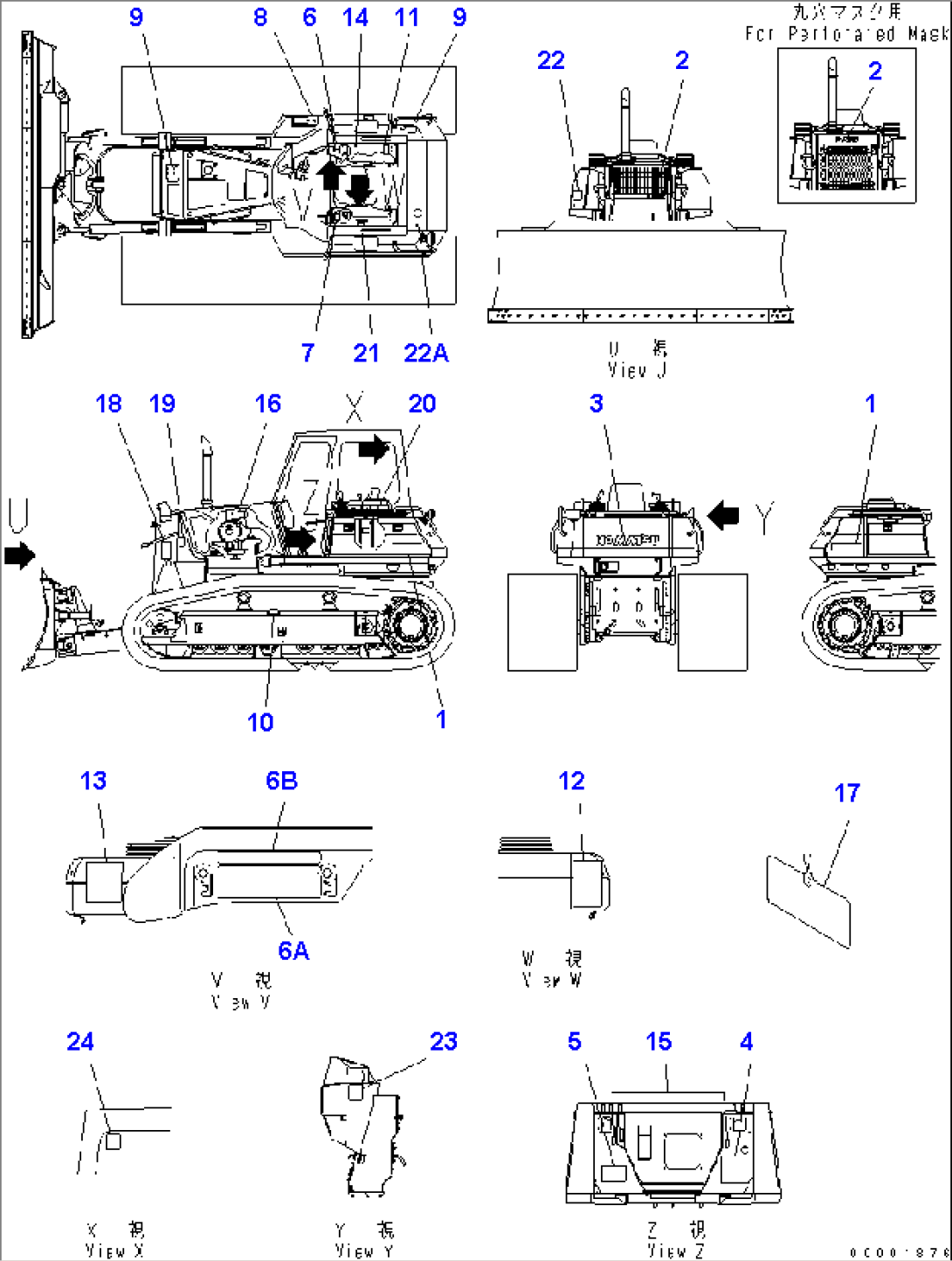 MARKS AND PLATES (GERMANY) (FOR EU DYNAMIC NOISE SUPPRESSION SPEC.) (D61EX)
