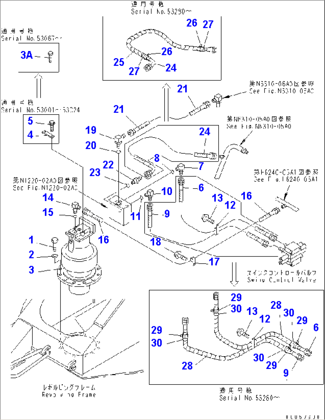 SWING MOTOR (MOTOR AND HYDRAULIC PIPING)