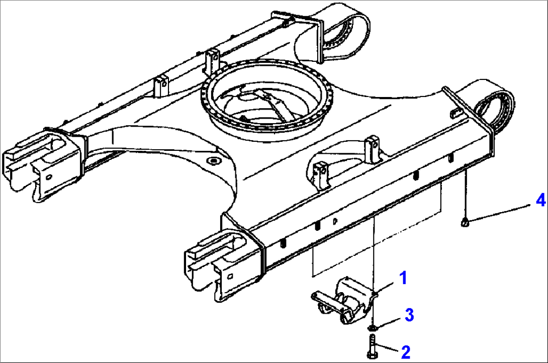 FIG. R1100-02A1A TRACK FRAME - ROLLER GUARD