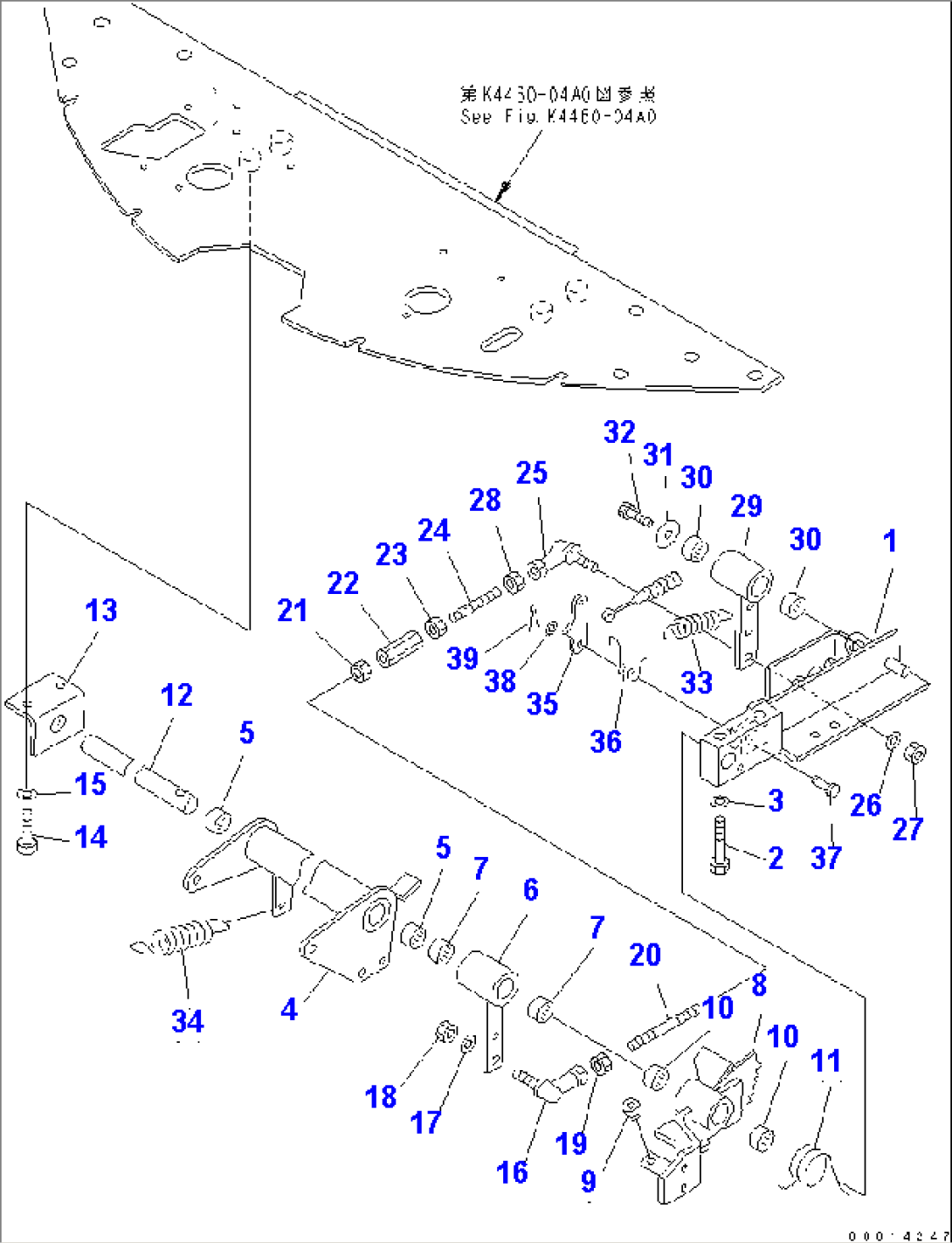 BRAKE CONTROL (BRAKE LINK) (1/2) (FOR HAND THROTTLE)