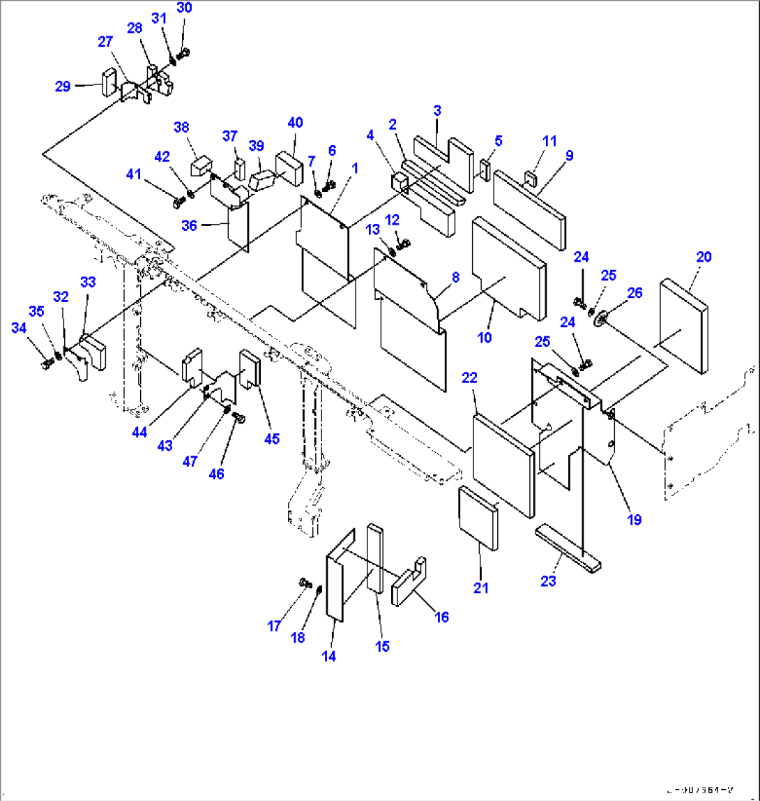 Machine Cab Partition, (2/2) (#65001-)