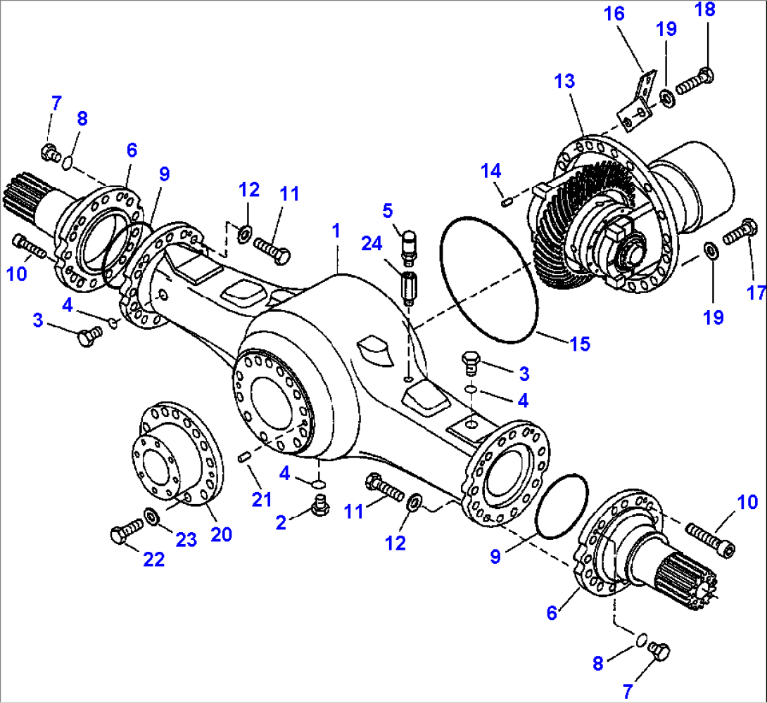 FIG. F4500-02A0 REAR AXLE - HOUSING