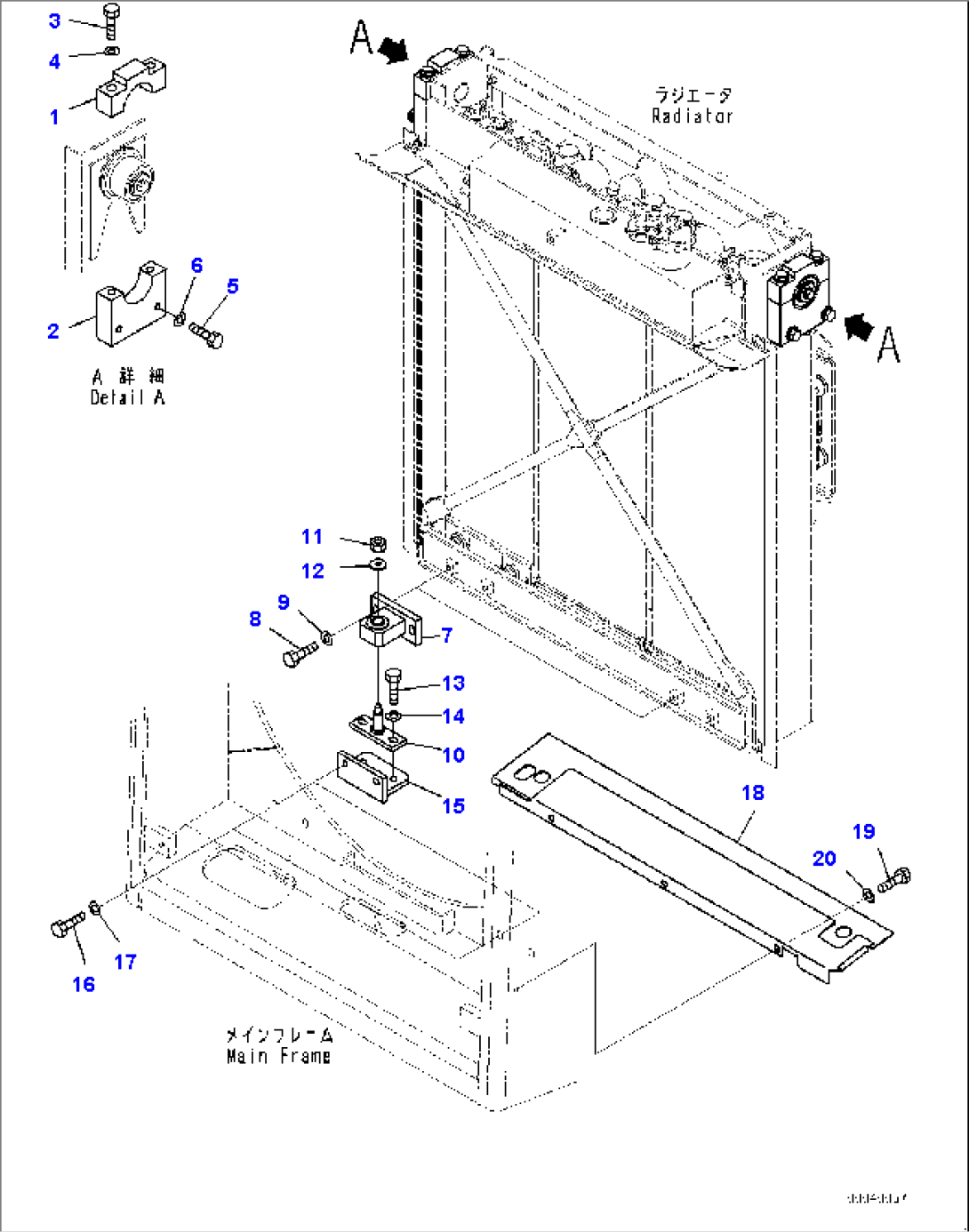 Radiator, Mounting (#11609-)