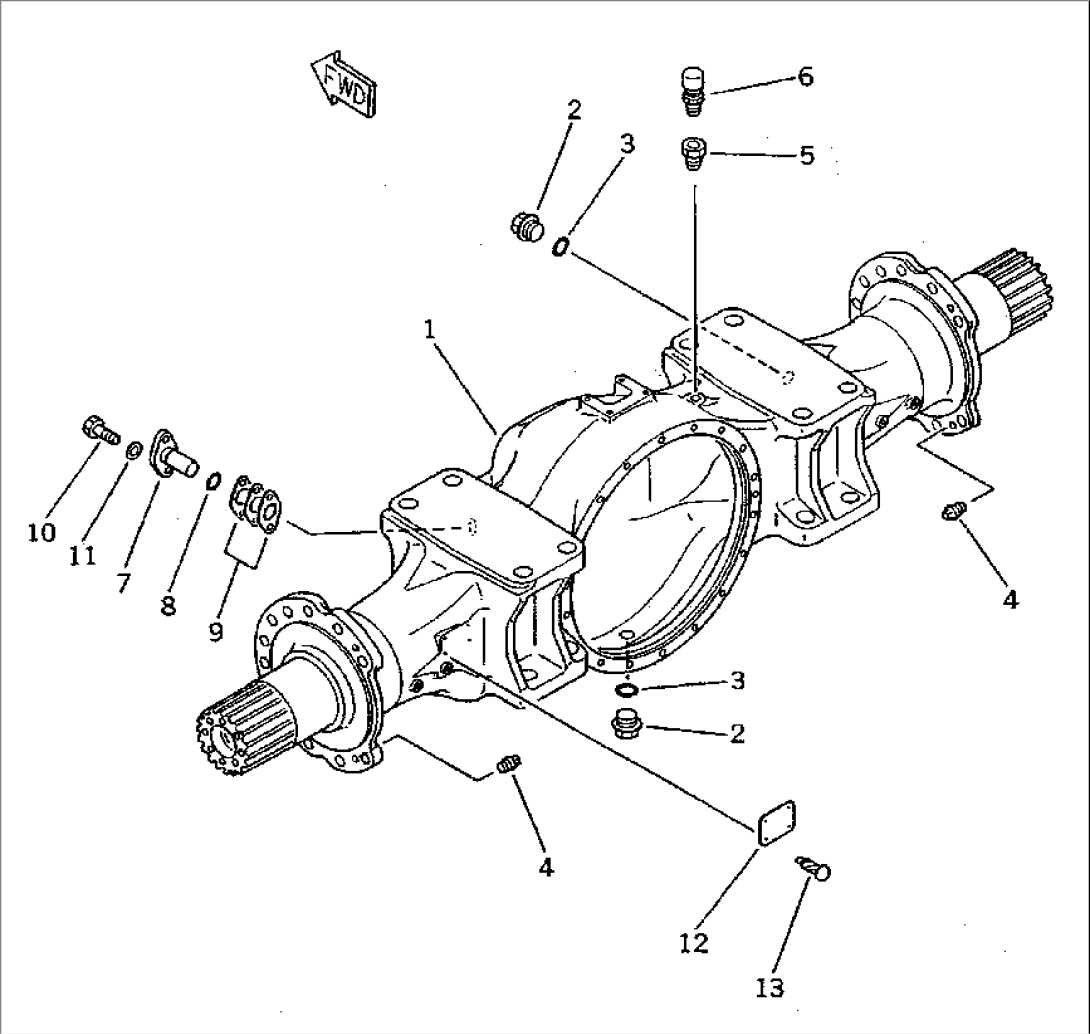FRONT AXLE HOUSING(#10001-19999)
