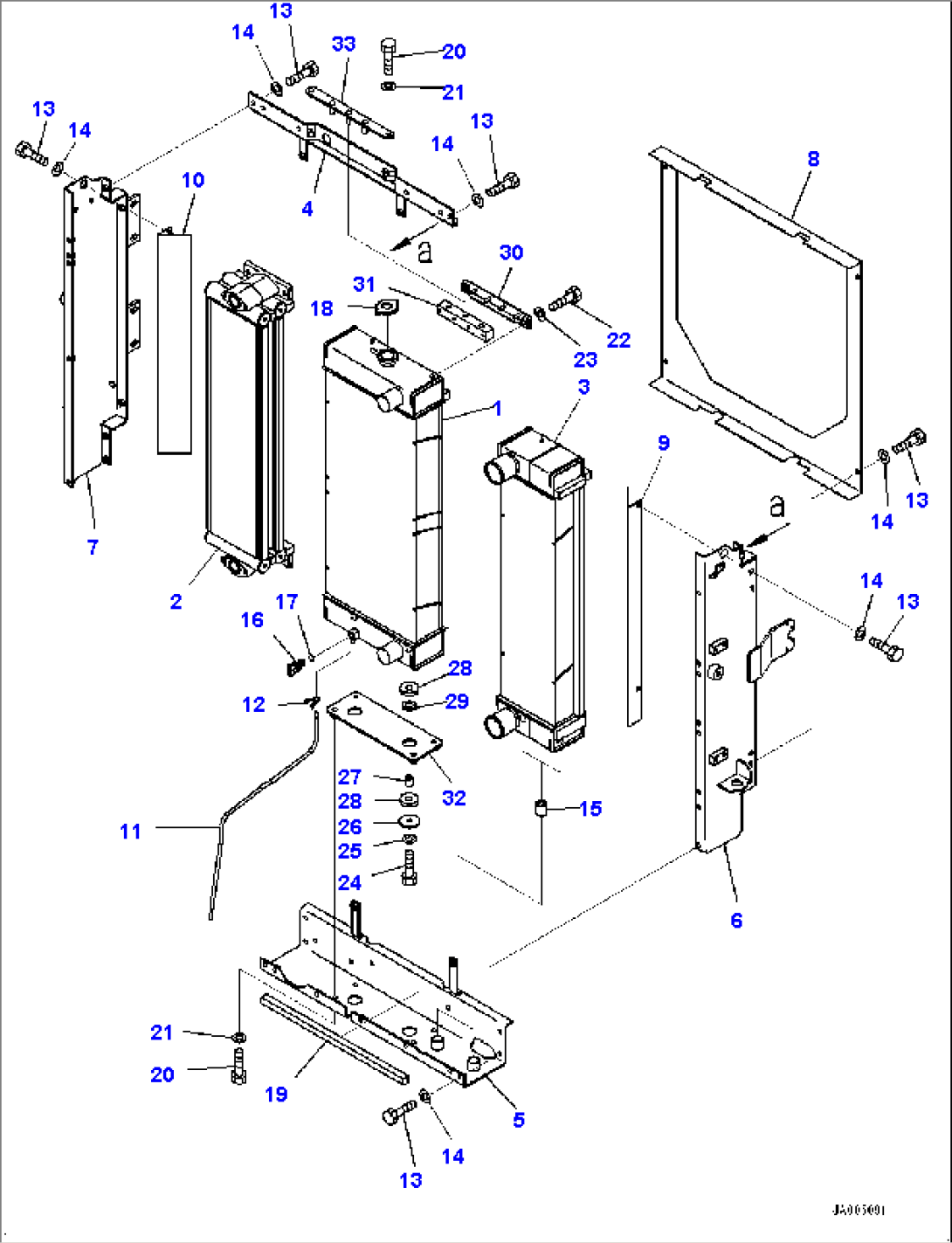 Radiator, Radiator and Oil Cooler (#75811-)
