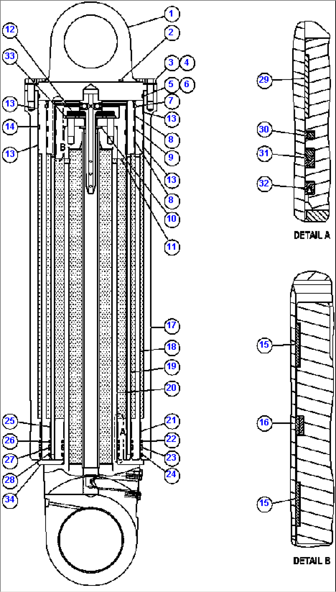 HOIST CYLINDER ASSEMBLY (EL4829)
