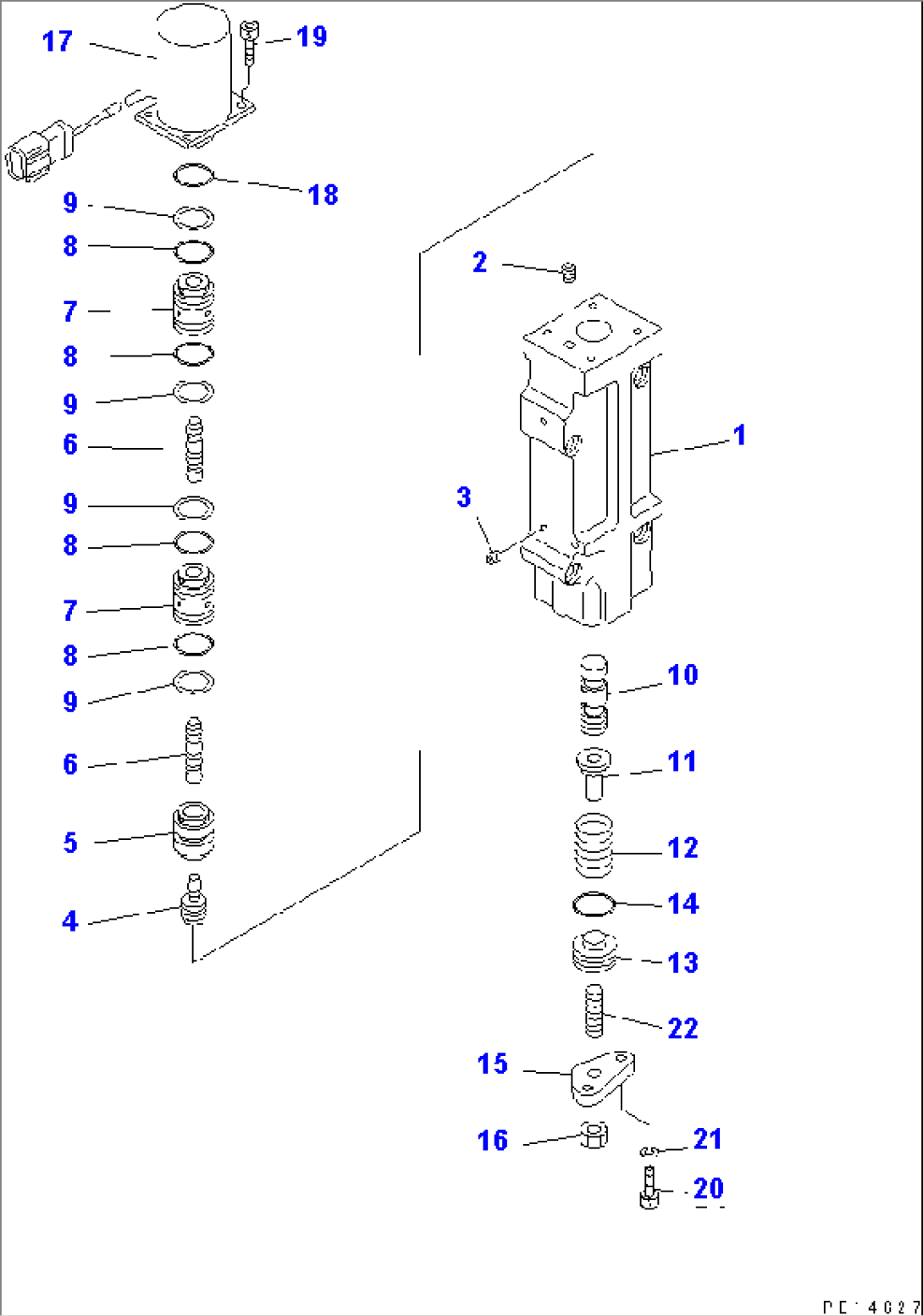 HYDRAULIC PUMP (11/13) (TORQUE VARIABLE CONTROL VALVE)