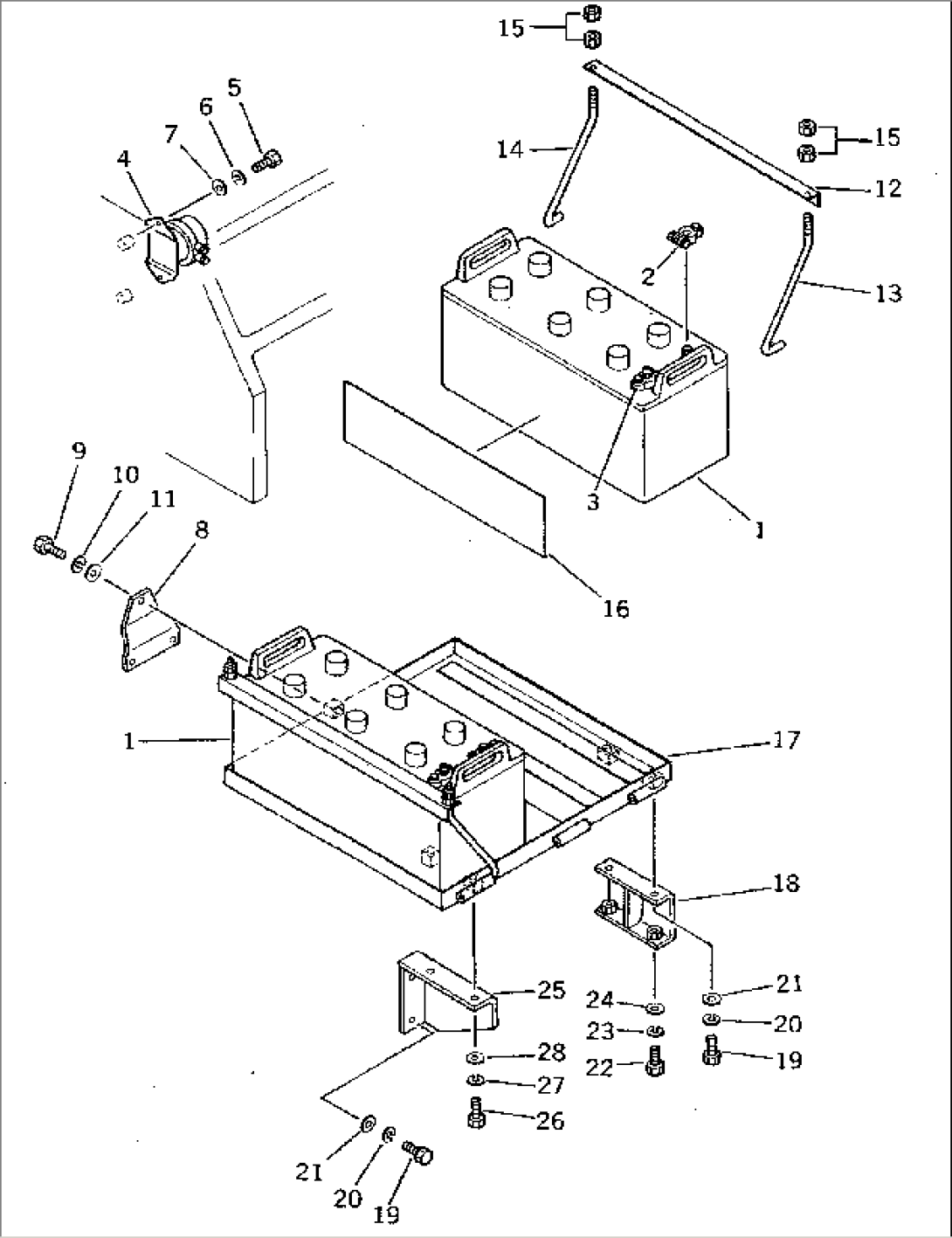 BATTERY AND SWITCH