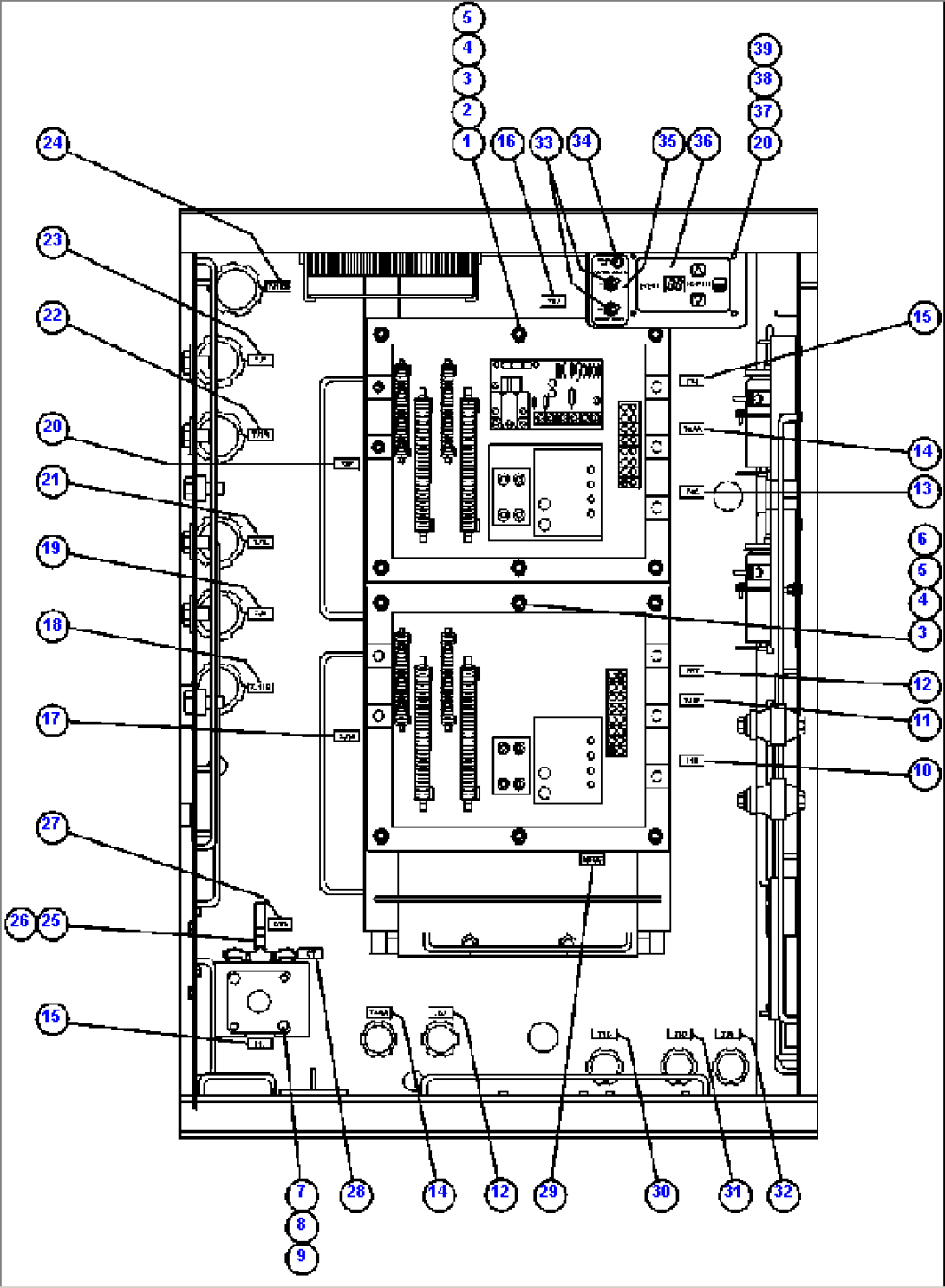 CONTROL CABINET (CENTER DOOR)