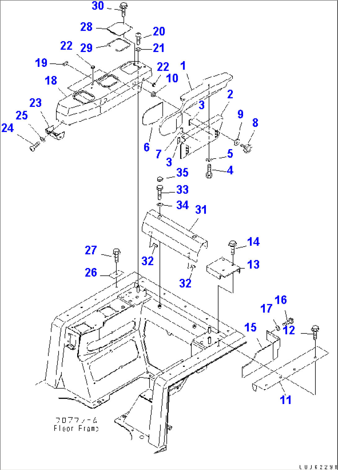 ARM REST COVER (1/2) (FOR RIPPER)(#69032-)