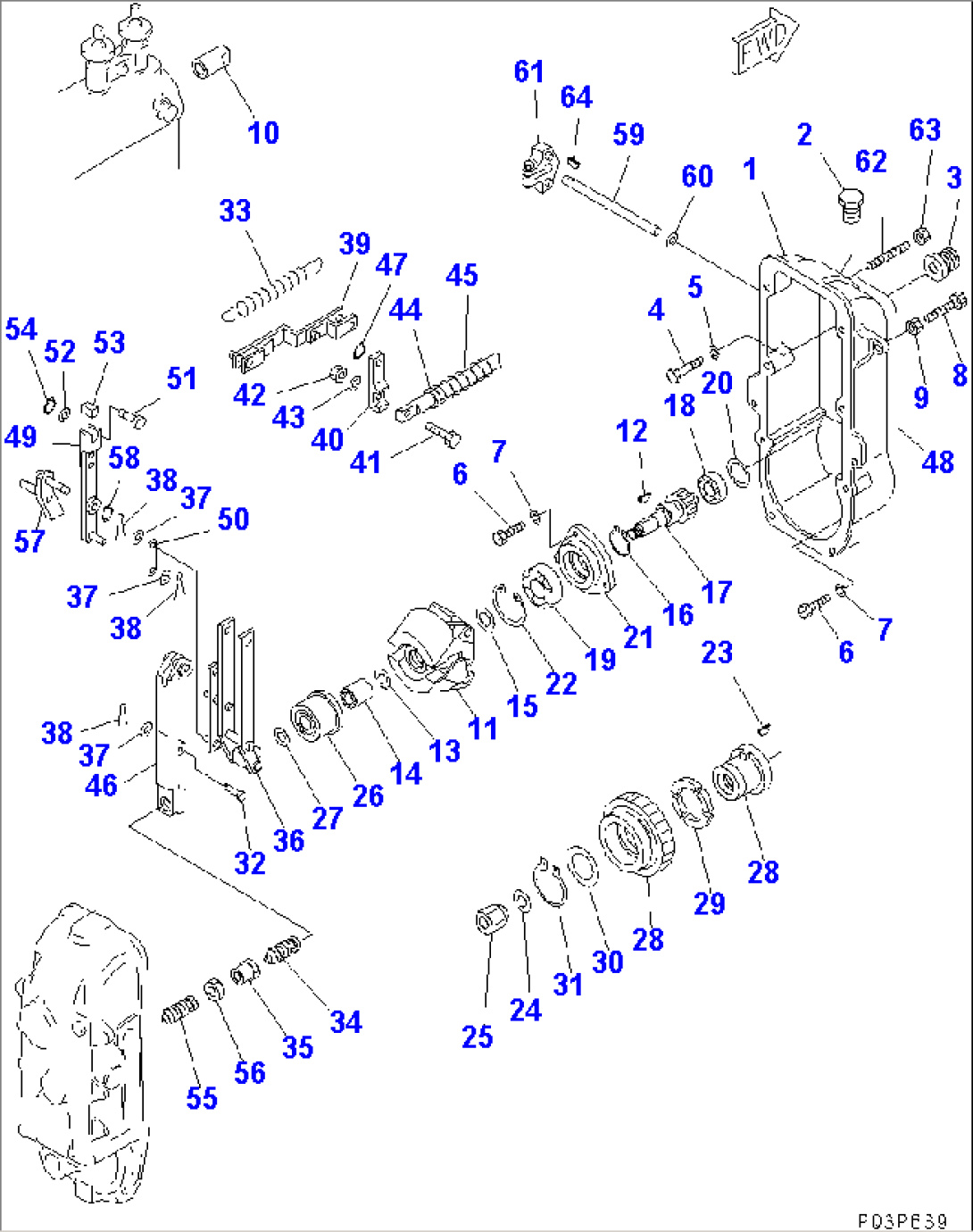 FUEL INJECTION PUMP (GOVERNOR) (1/2)(#11645-11682)