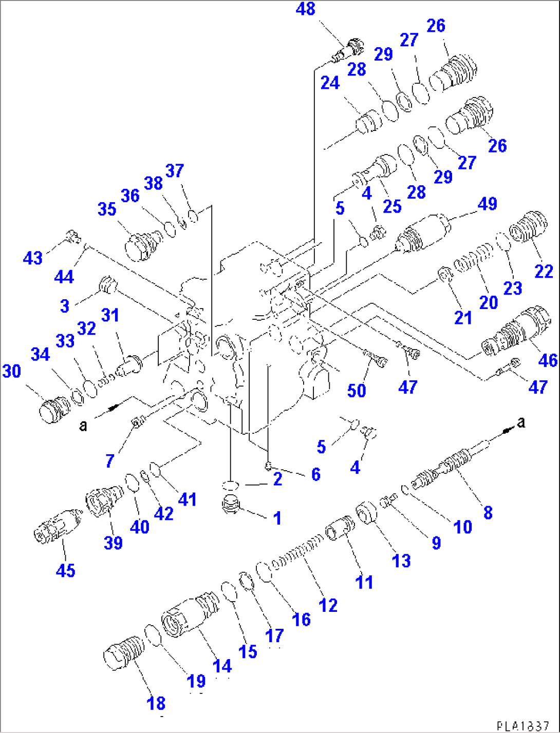 CONTROL VALVE (3-SPOOL) (WITH RIPPER) (2/6)(#3001-)