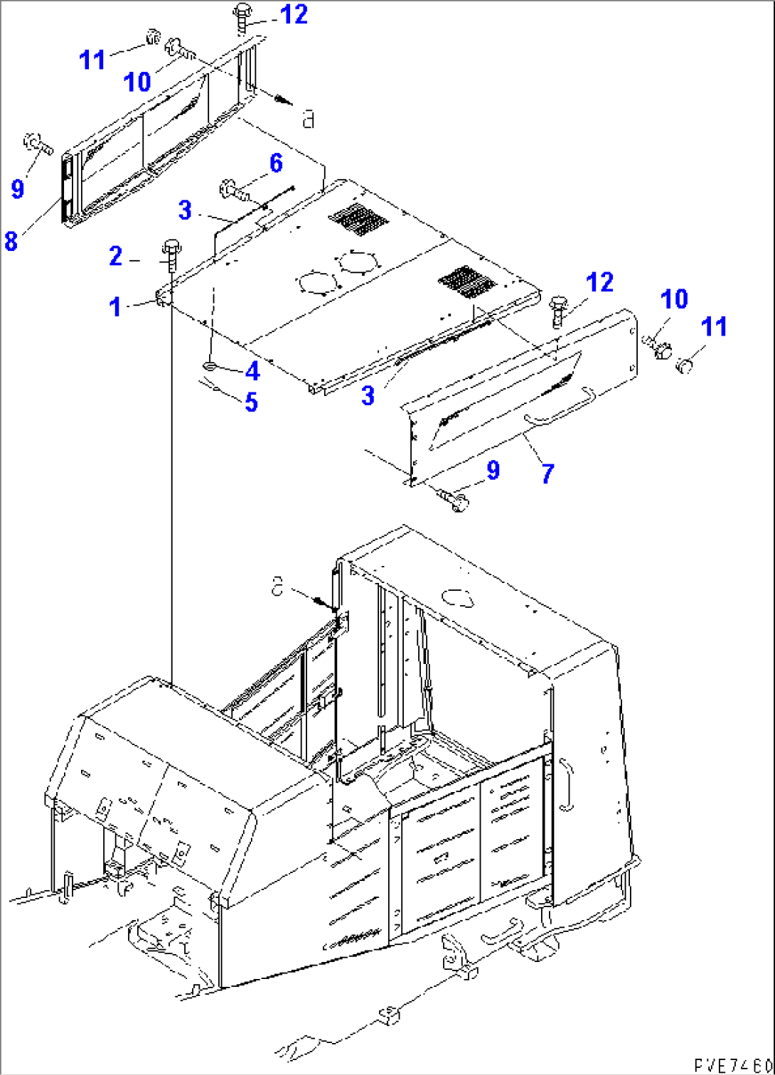 BULKHEAD (2/2) (WITH AUTO GREASE) (PRE-CLEANER EXTENSION)(#50030-)