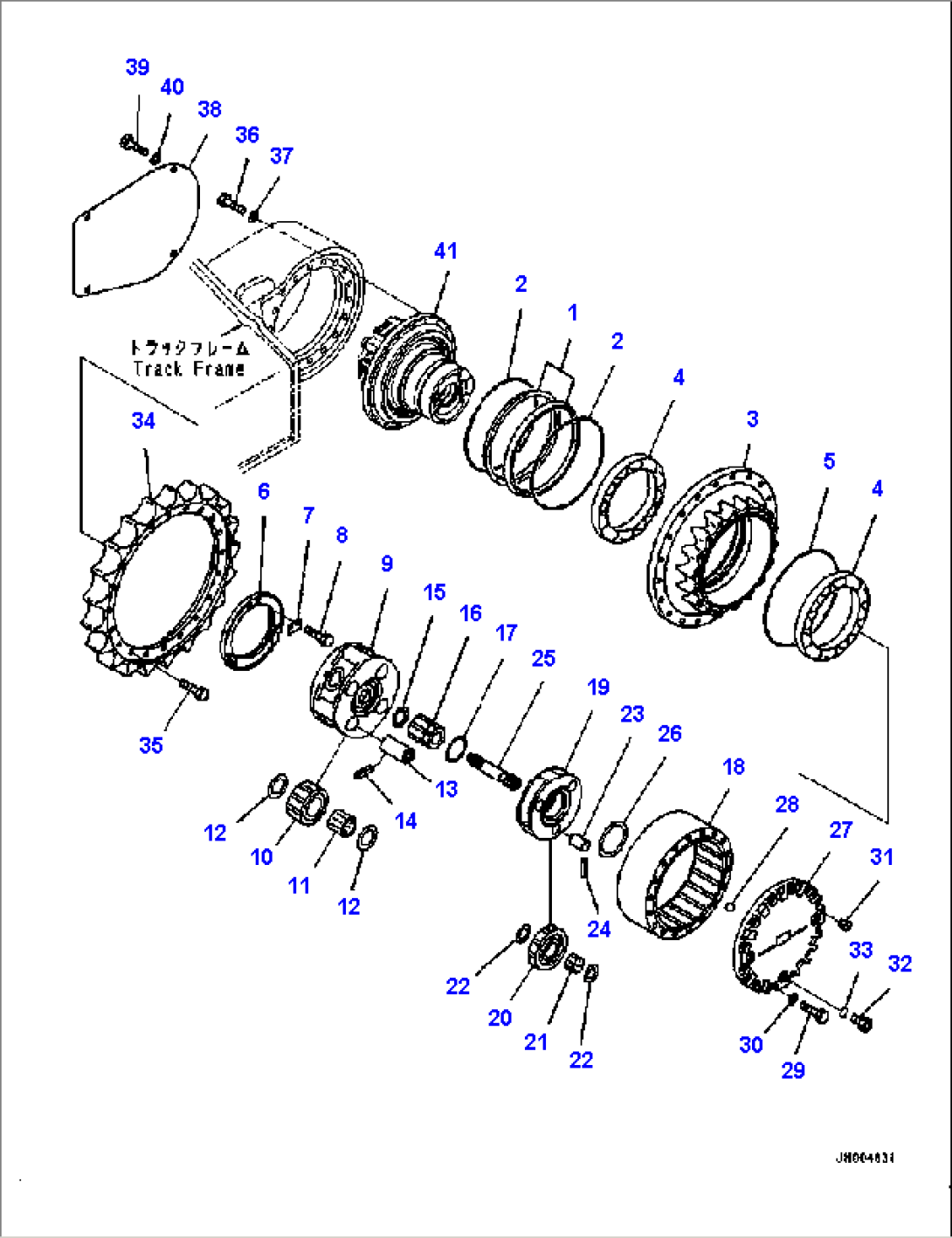 TRAVEL MOTOR AND FINAL DRIVE (#B32714-B32821)