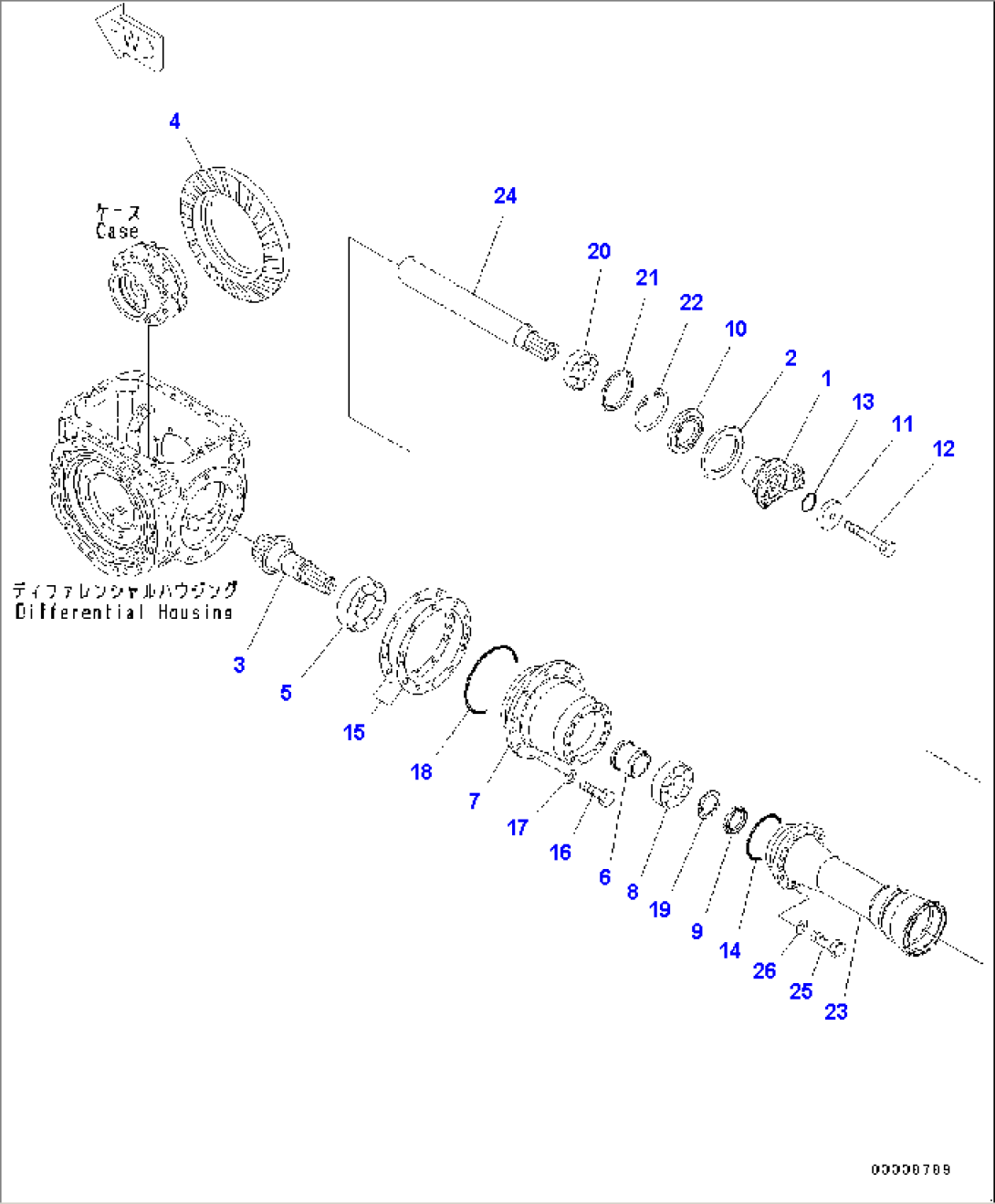 Front Axle, Differential (1/2) (#70452-72361)