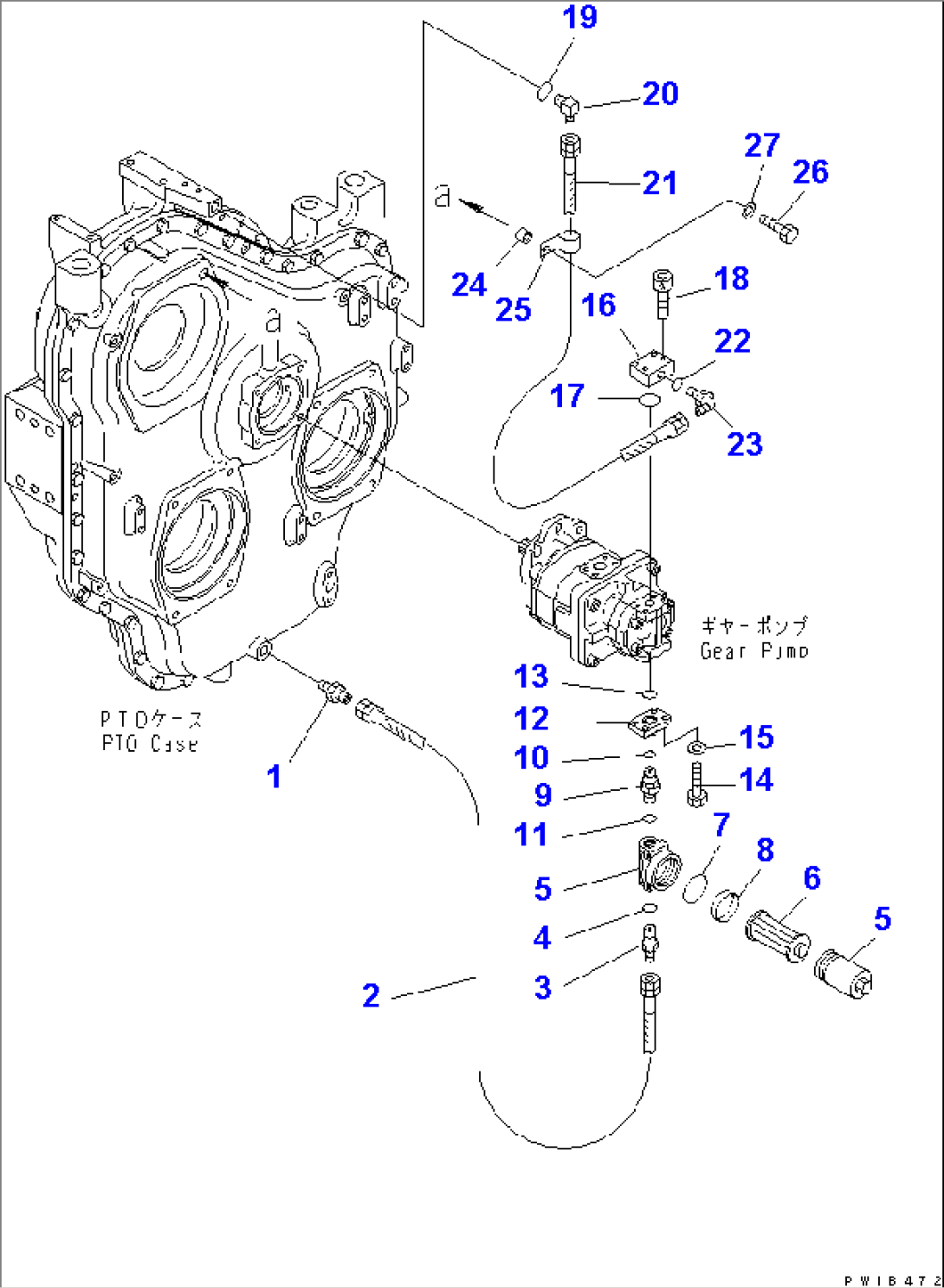 POWER TAKE OFF (PIPING) (FILTER)(#11001-)