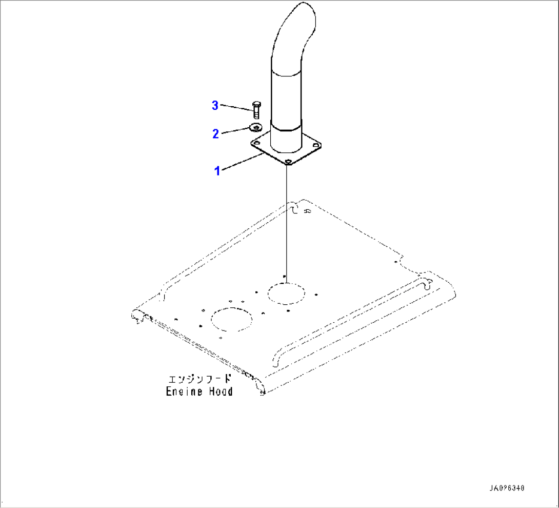 Exhaust Pipe (#1001-)