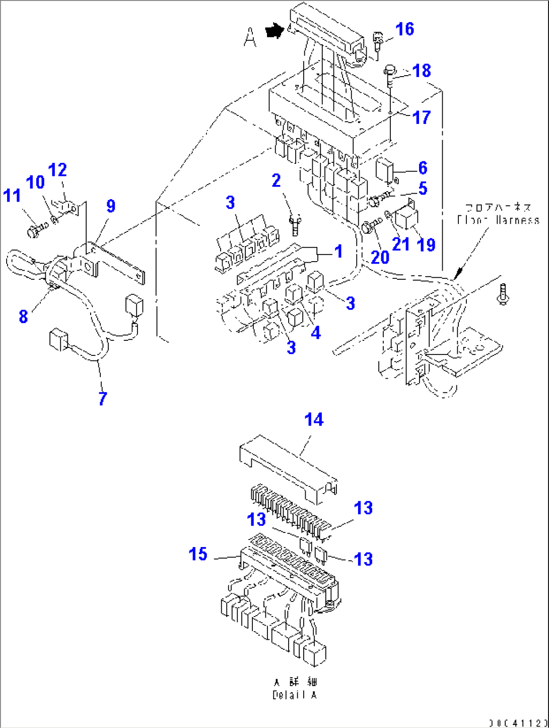 WIRING HARNESS (R.H. CONSOLE BOX LINE) (WITH CAB)(#12180-)