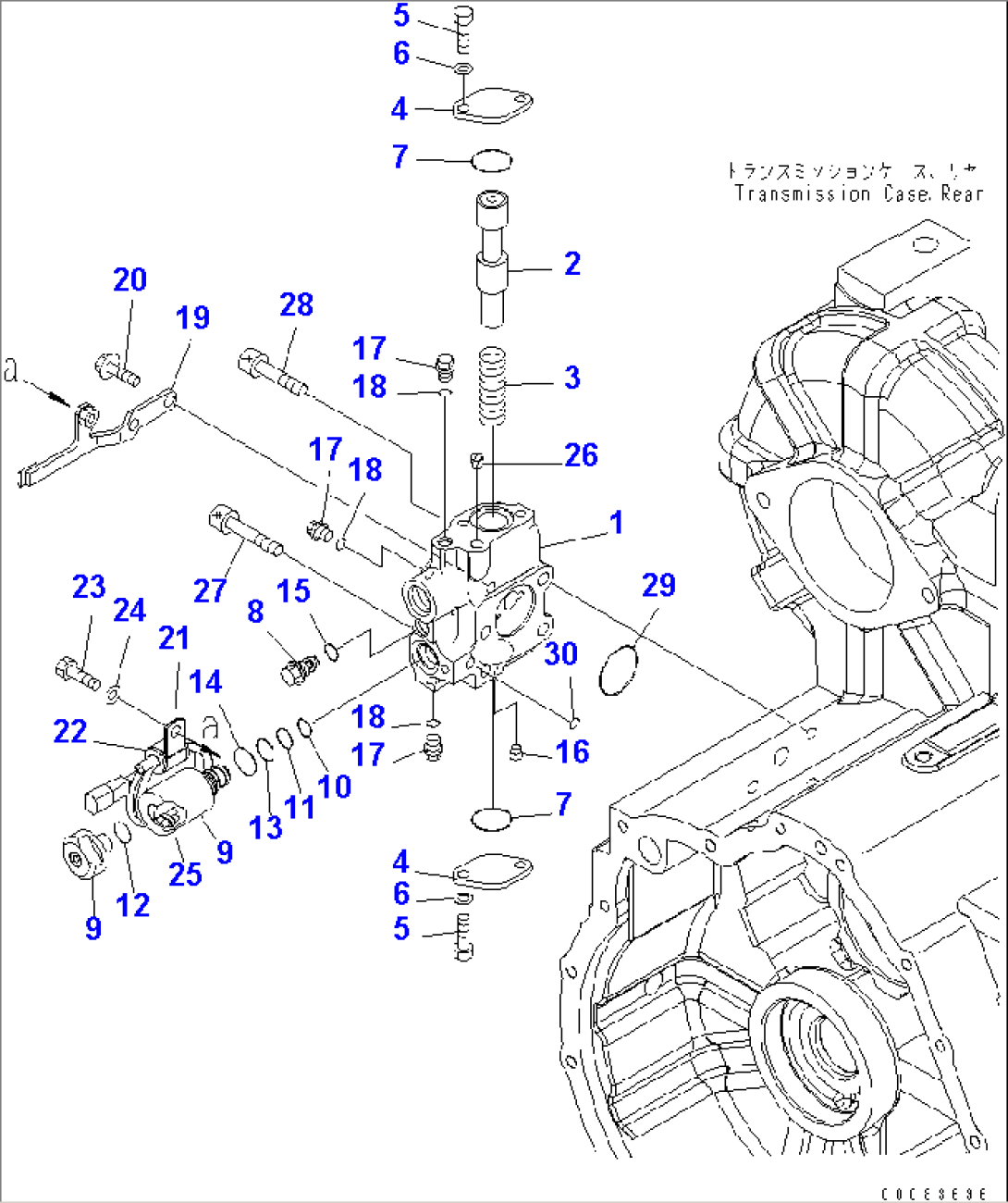TRANSMISSION (MAIN VALVE) (1/2) (WITH LOCK UP) (WITH COLD START ASSIST)(#65001-)