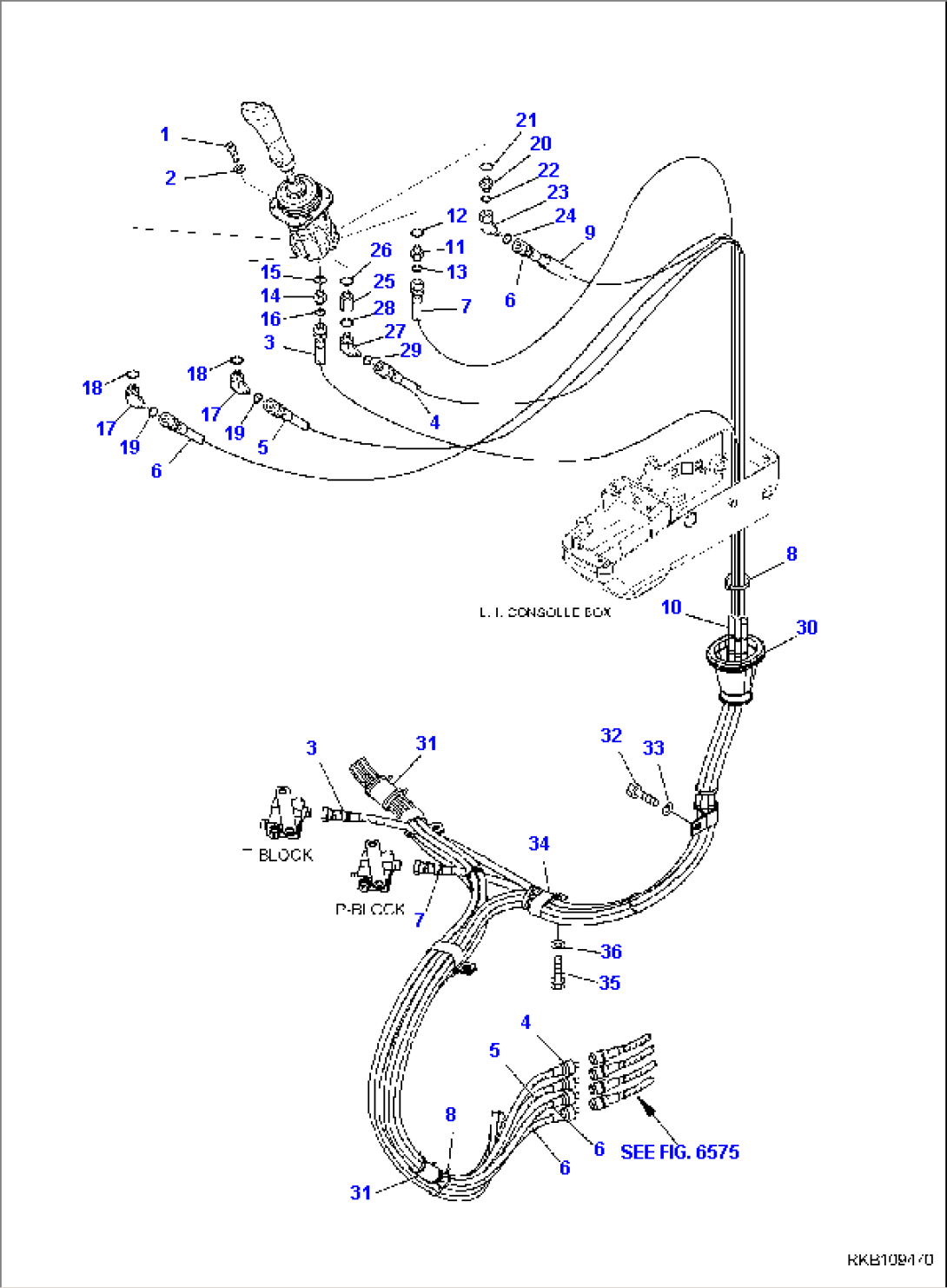 HYDRAULIC PIPING (L.H. SERVOCONTROL LINE)