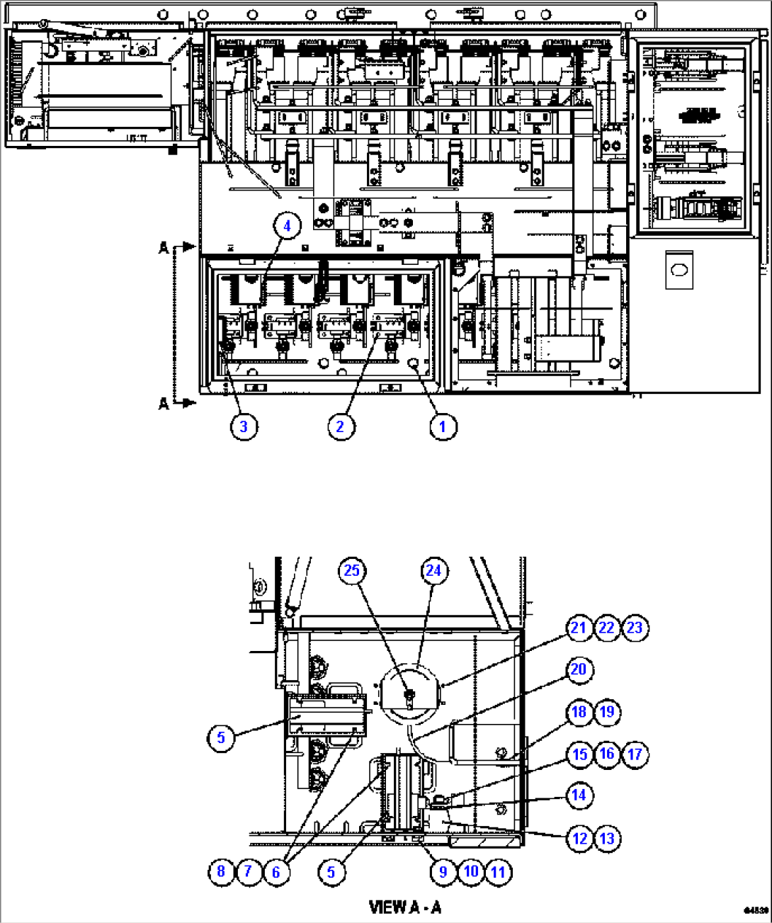 CONTROL CABINET - TOP VIEW 2/2 PC3476