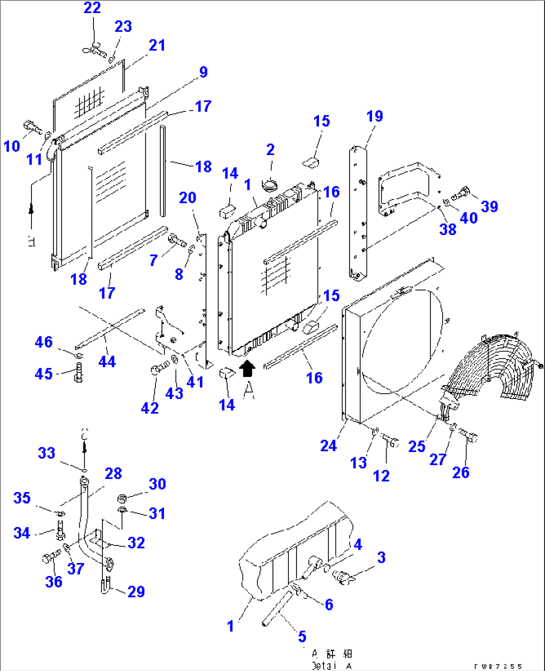 COOLING (RADIATOR AND OIL COOLER) (SAE CUSTOM)(#32001-)