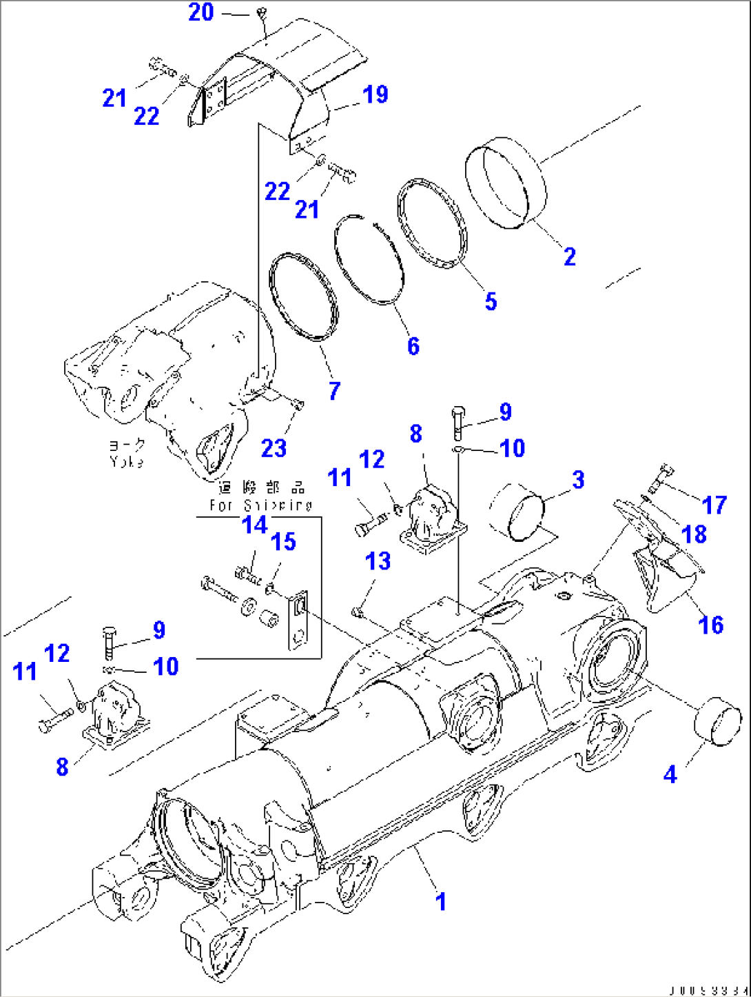 TRACK FRAME (R.H.) (8 ROLLER)