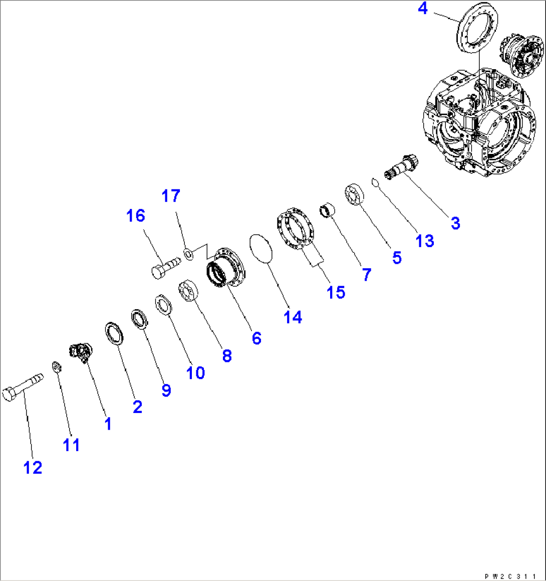 REAR AXLE (DIFFERENTIAL¤ 1/2)