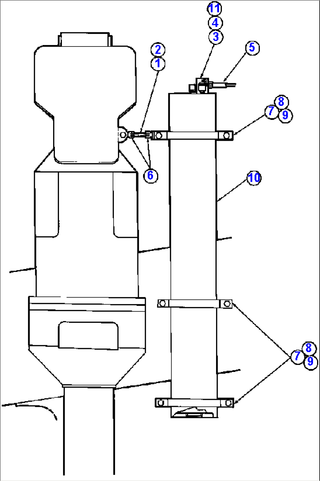 STEERING ACCUMULATOR INSTL