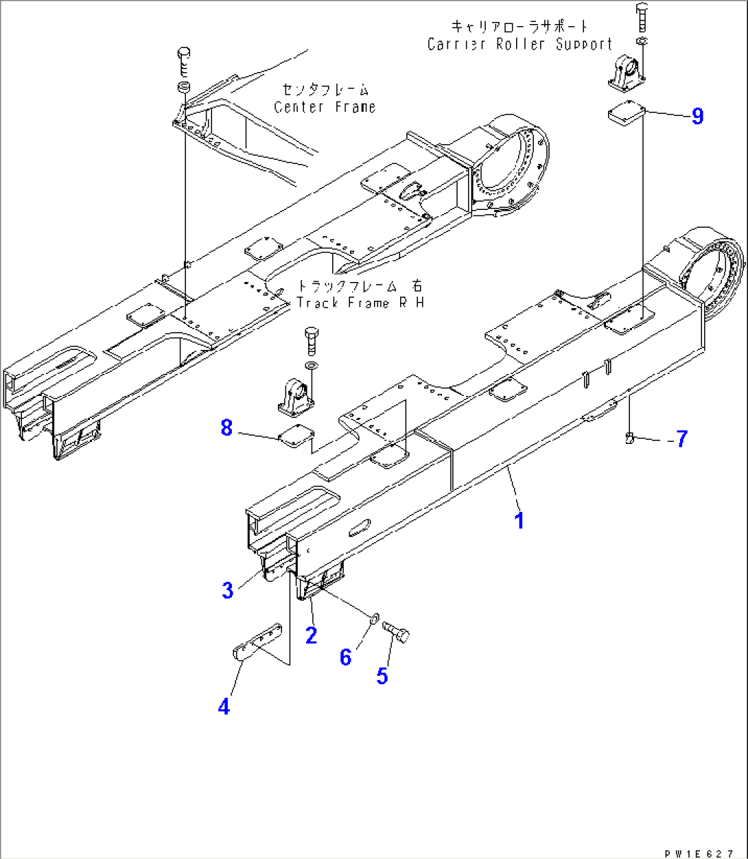 TRACK FRAME (FINAL GUARD) (L.H.)(#30001-)