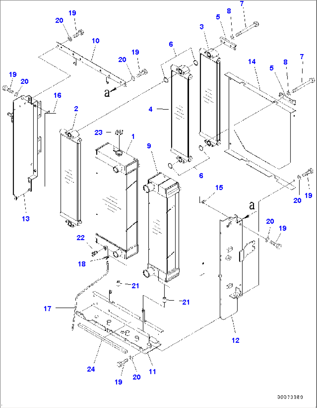Radiator, Radiator and Oil Cooler (#75225-77724)
