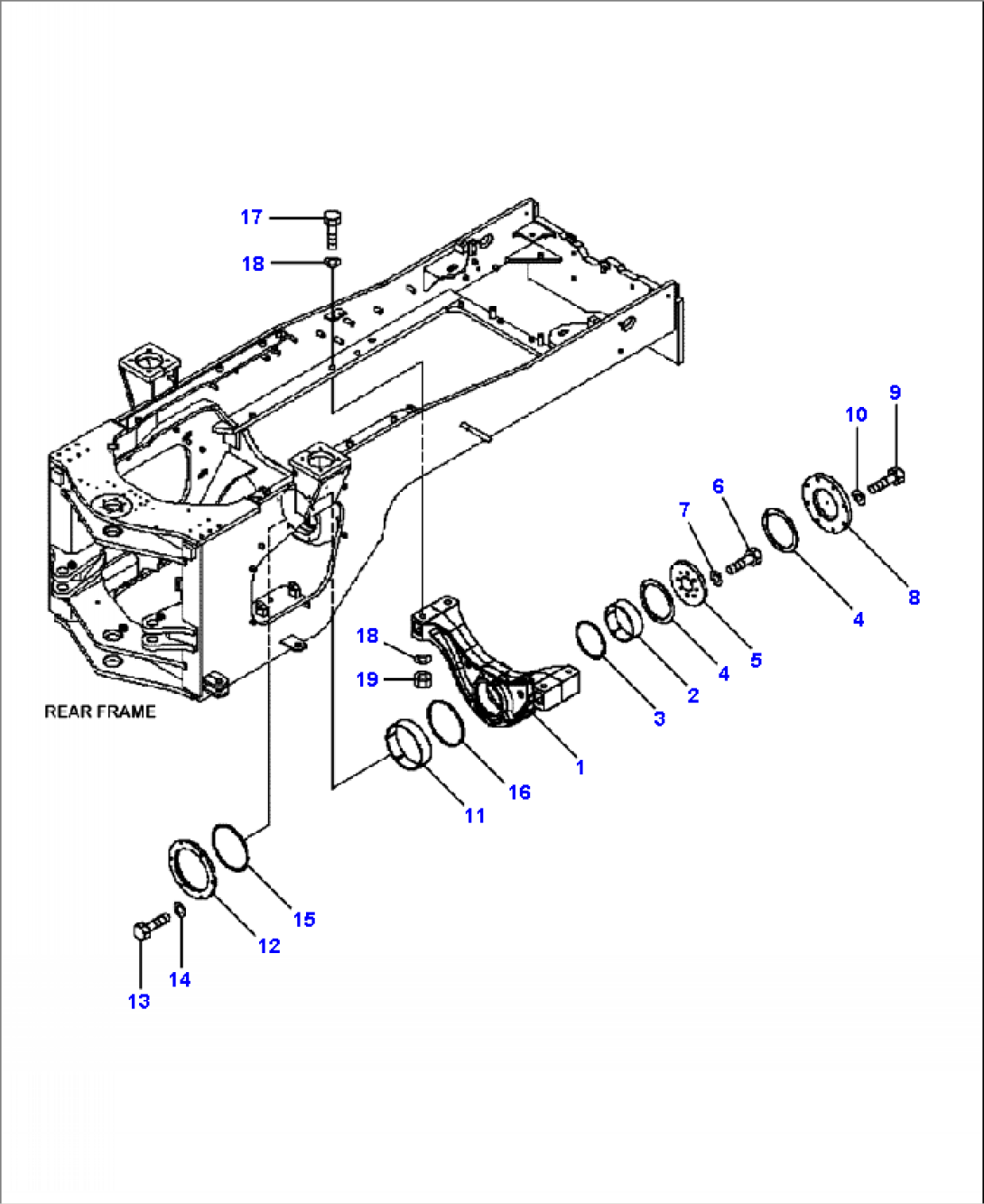 J4210-01A0 FRAME REAR AXLE SUPPORT