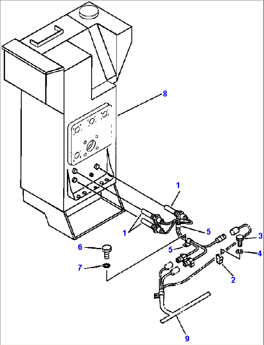 OIL HEATER (FOR EXTREME COLD WEATHER) HYDRAULIC TANK HEATER