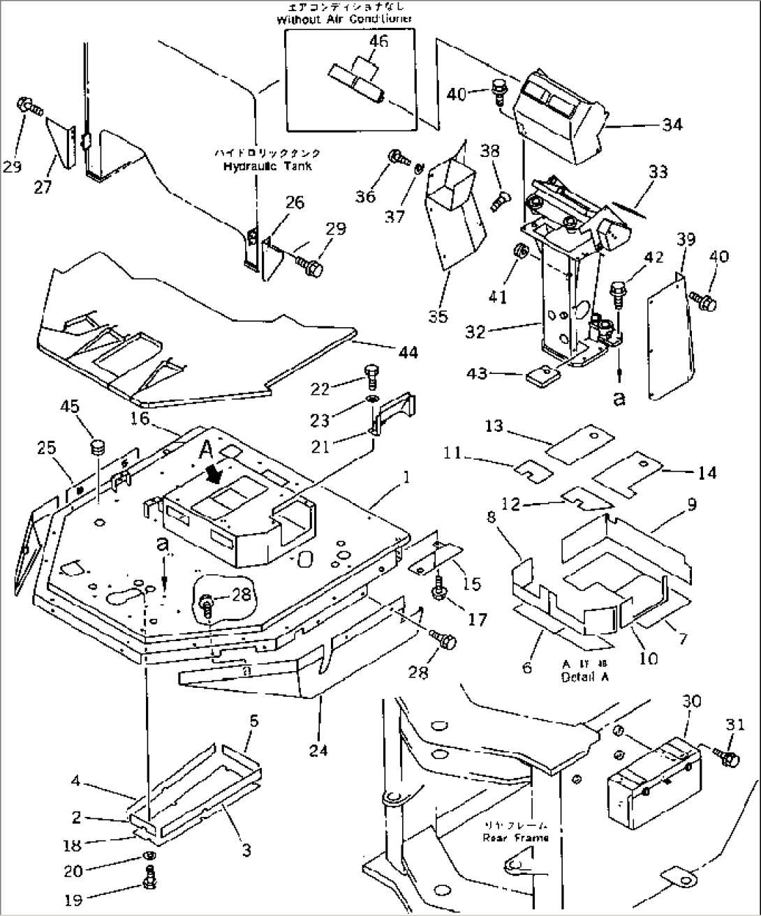 FLOOR FRAME AND DASHBOARD(#30001-)
