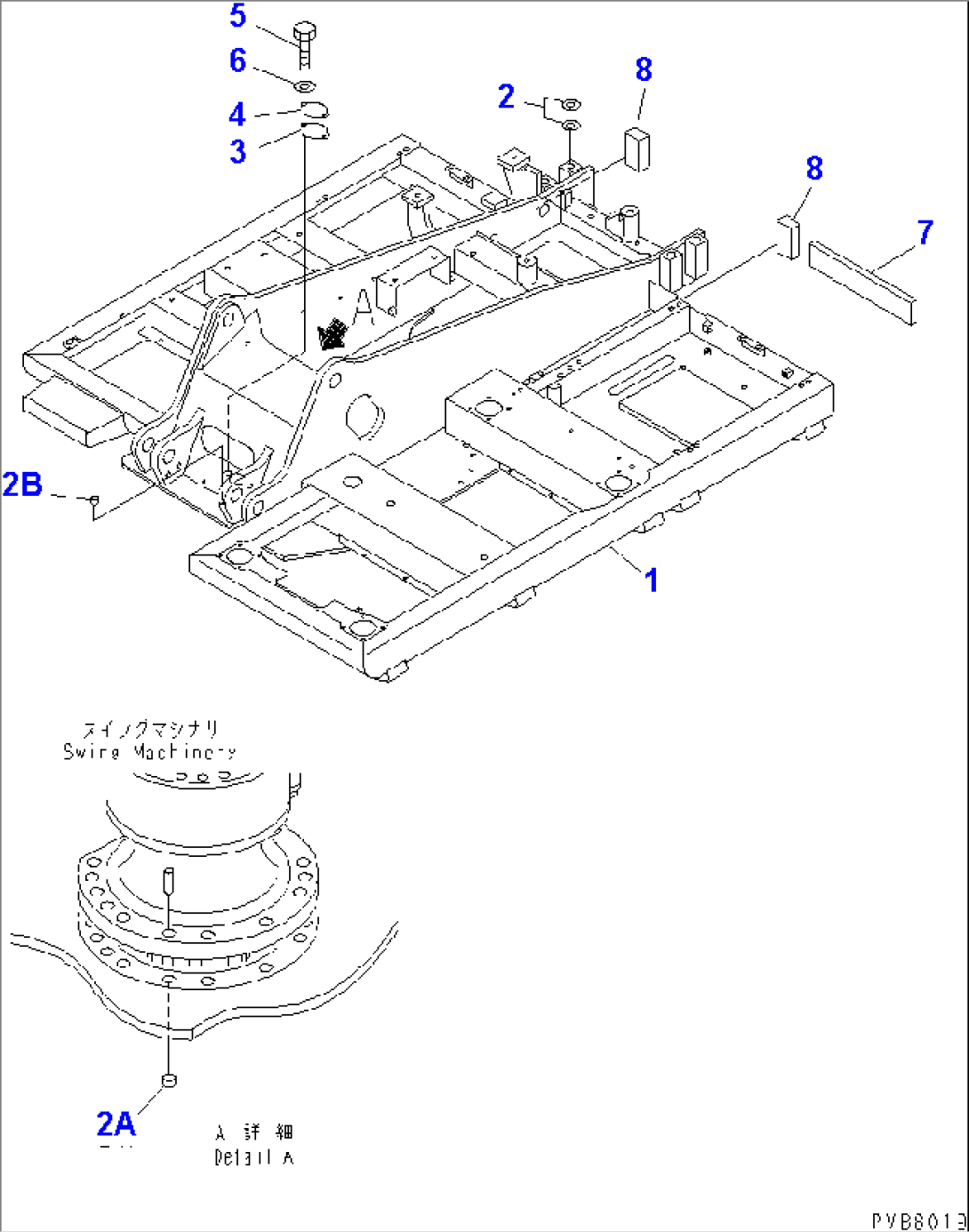 REVOLVING FRAME (WITH 1-TUCH DECELERATION) (ATTACHMENT) (FOR SIDE BUMPER)(#45000-46826)